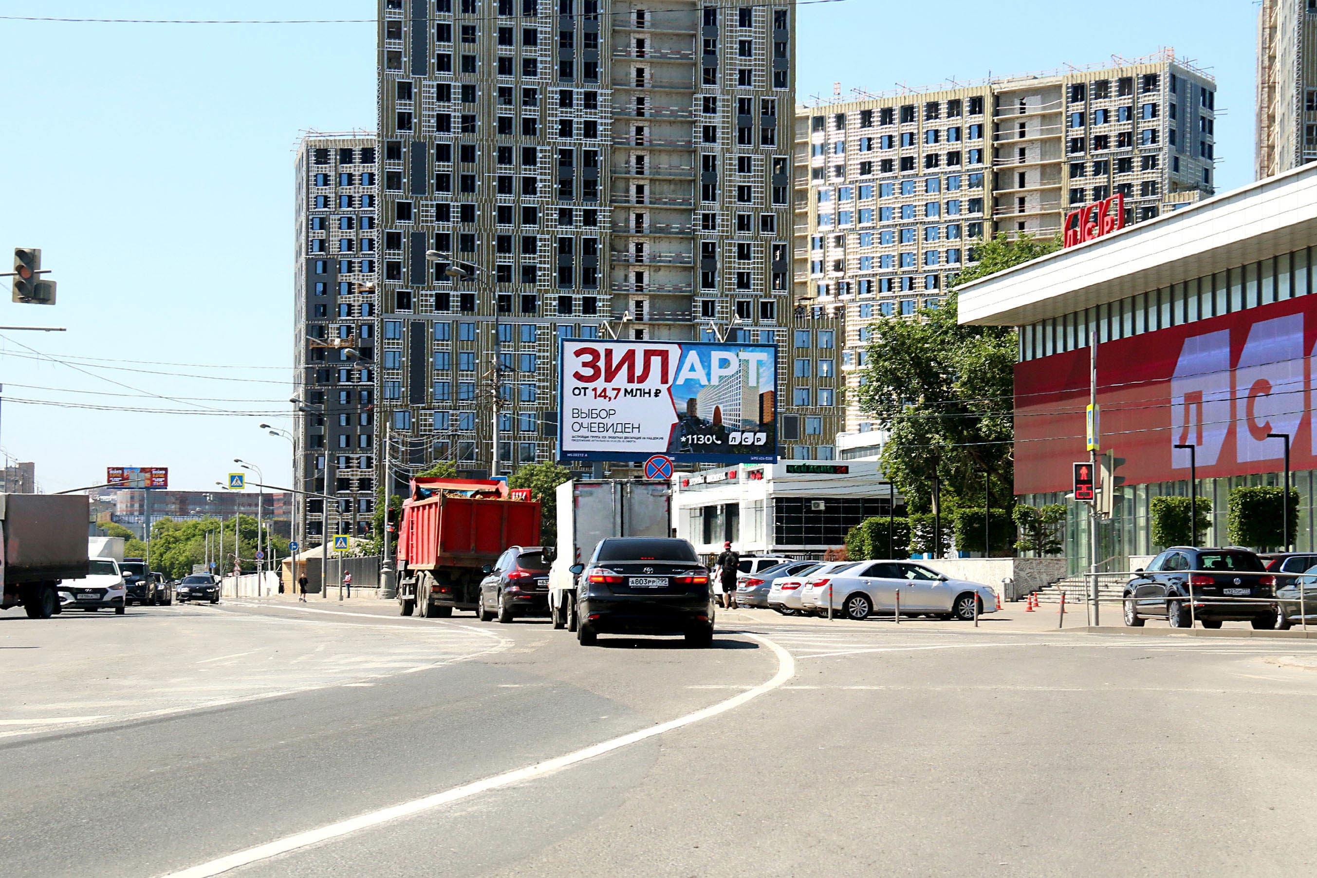 Москва. ТТК, Юг, Автозаводская ул. 22, сторона А
