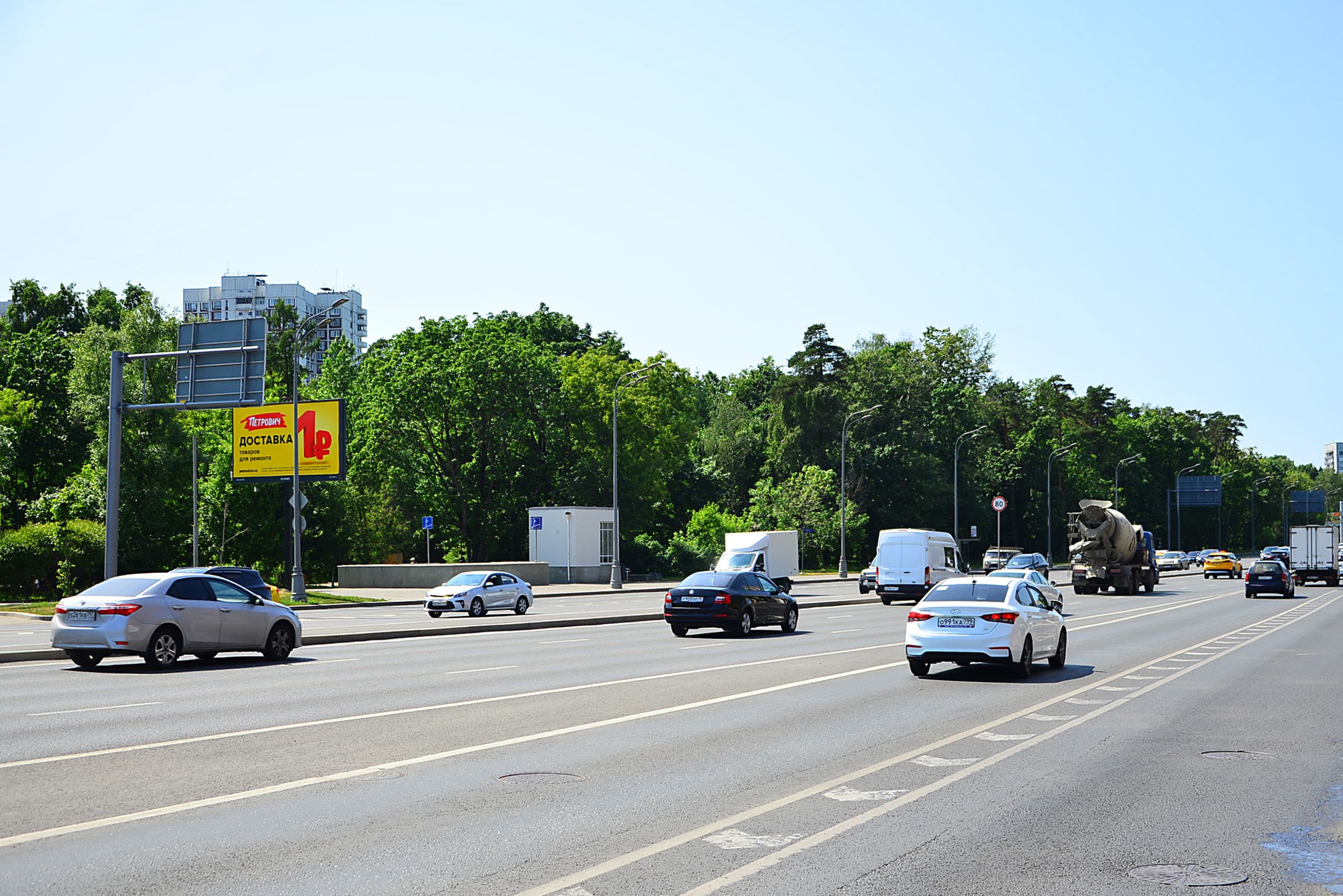 Москва. Волоколамское ш.  26с1 н-в, Х с ул. Пехотная, сторона Б