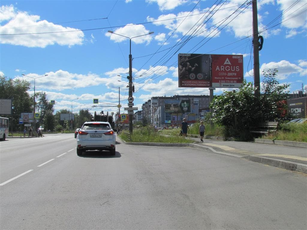 Реклама 3x6 по адресу ул. Юности, у административного здания N 14А