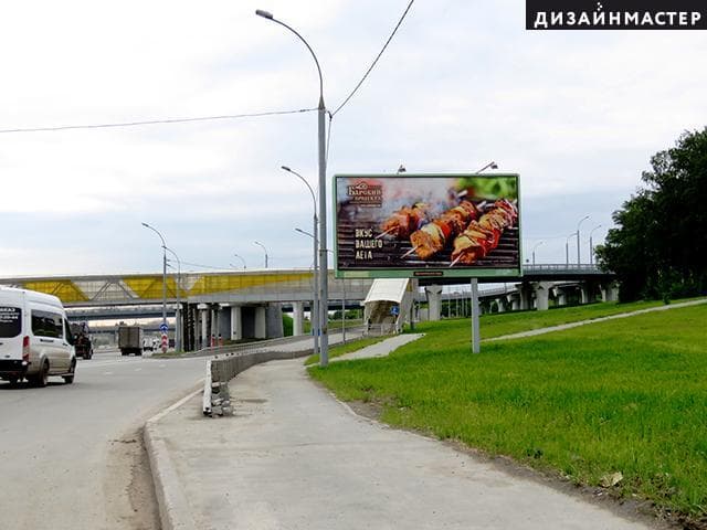 Новосибирск. Большевистская ул., ост. Карьер Борок, 150 м до а/с "Subaru", сторона А