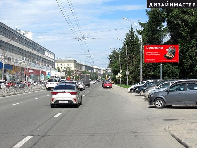 Новосибирск. Дзержинского пр., 4, напротив ТЦ "ПРАКТИК", сторона А1