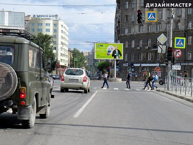 Новосибирск. Гарина-Михайловского пл., Ленина ул., 59, сторона А1