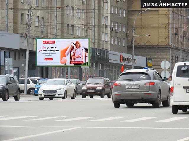 Новосибирск. Октябрьская маг-ль, 49, Серебренниковская ул., рест. "Мехико", сторона Б
