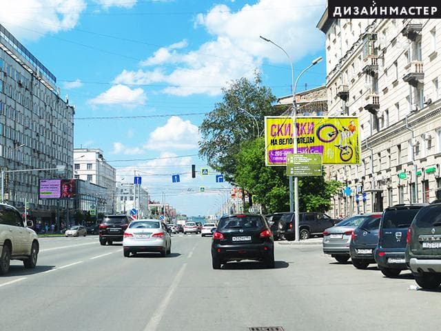 Новосибирск. Орджоникидзе ул., 21, Советская ул., 20, сторона А