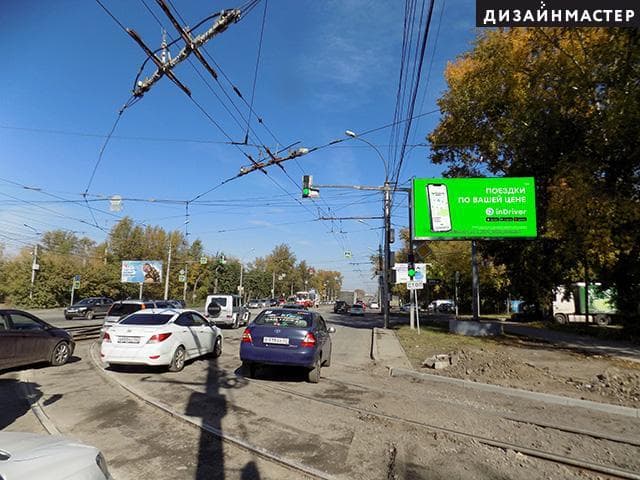 Новосибирск. Сибиряков-Гвардейцев ул., Северный пр-д, Трамвайное депо, сторона А1