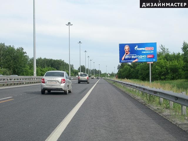 Новосибирск. Советское шоссе, 5 км + 261м справа, сторона А