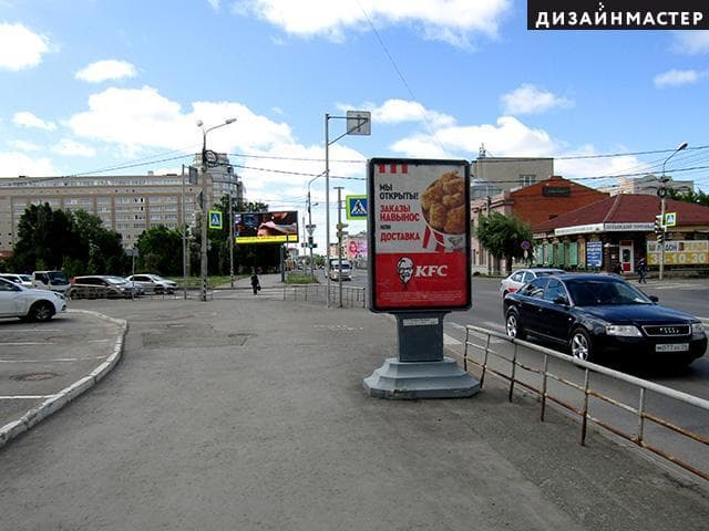 Реклама 1.2x1.8 по адресу Герцена ул., 34, Булатова ул., ТОК "Герцен PLAZA"