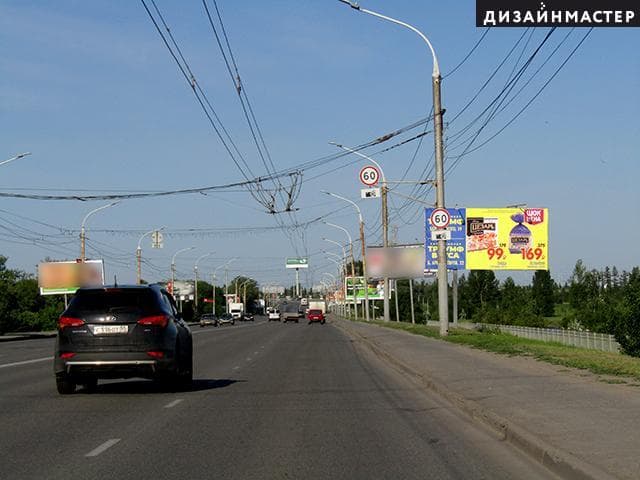 Омск. Ленинградский мост № 5, после поворота, ул.  3-я Островская, сторона А
