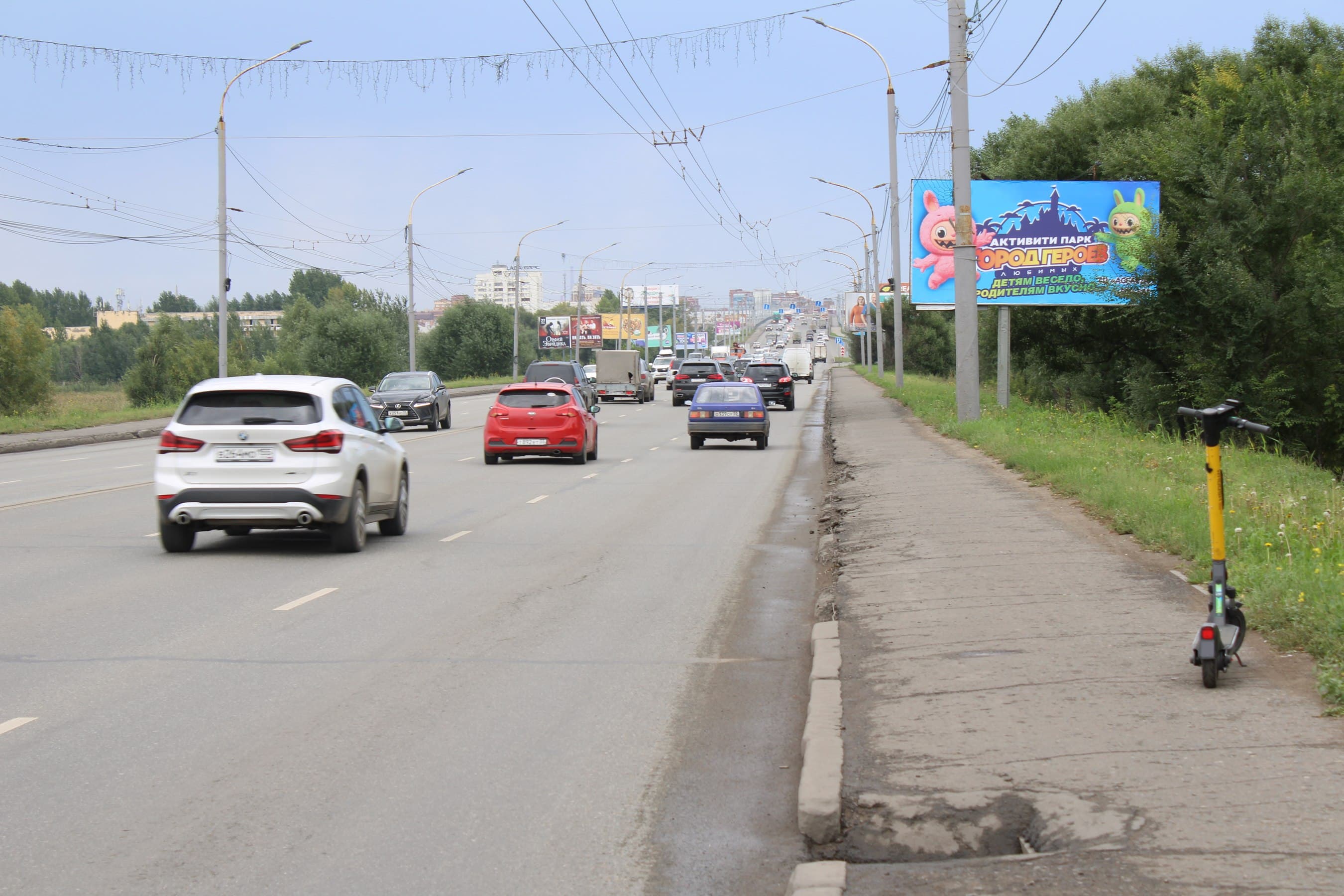 Омск. Ленинградский мост (ост. Парк Победы), сторона А
