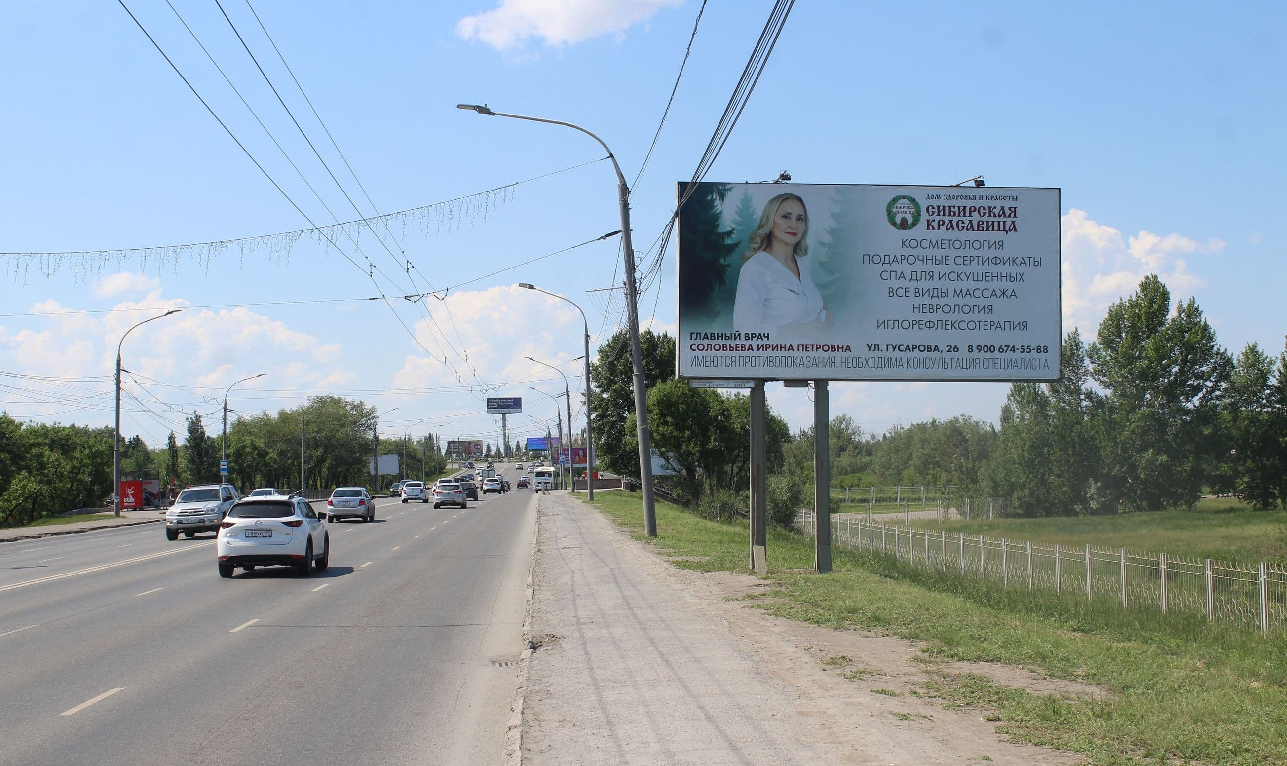 Омск. Ленинградский мост (ост. Парк Победы)Птичья Гавань, сторона А