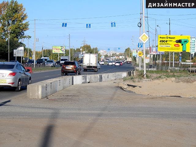 Омск. Волгоградская ул., 1, Архитекторов бул., сторона А