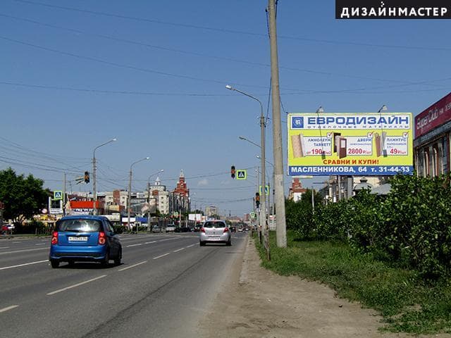 Омск. Жукова ул., 74к2 (напротив ), Мартынова бульвар, сторона А