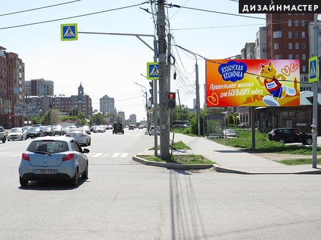 Омск. Жукова ул., Лермонтова ул., 34/6 к1, сторона А