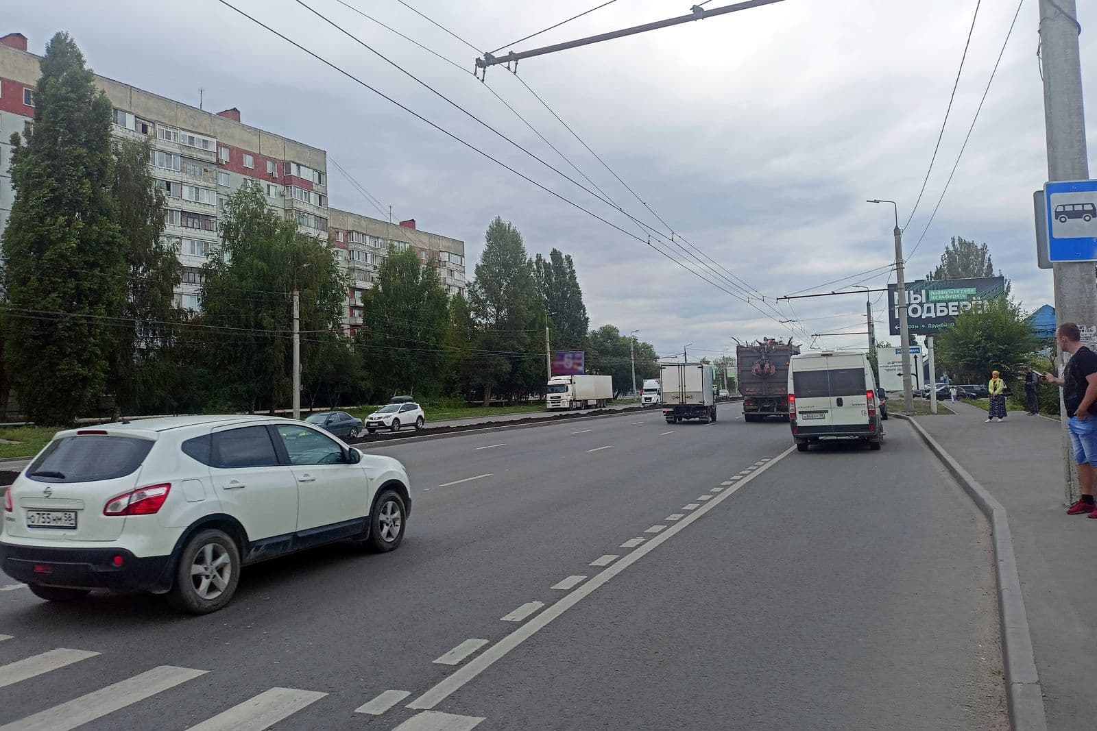 Пенза. Чаадаева ул.  60 корп. 1 (ост. "Завод ЖБИ"), сторона А