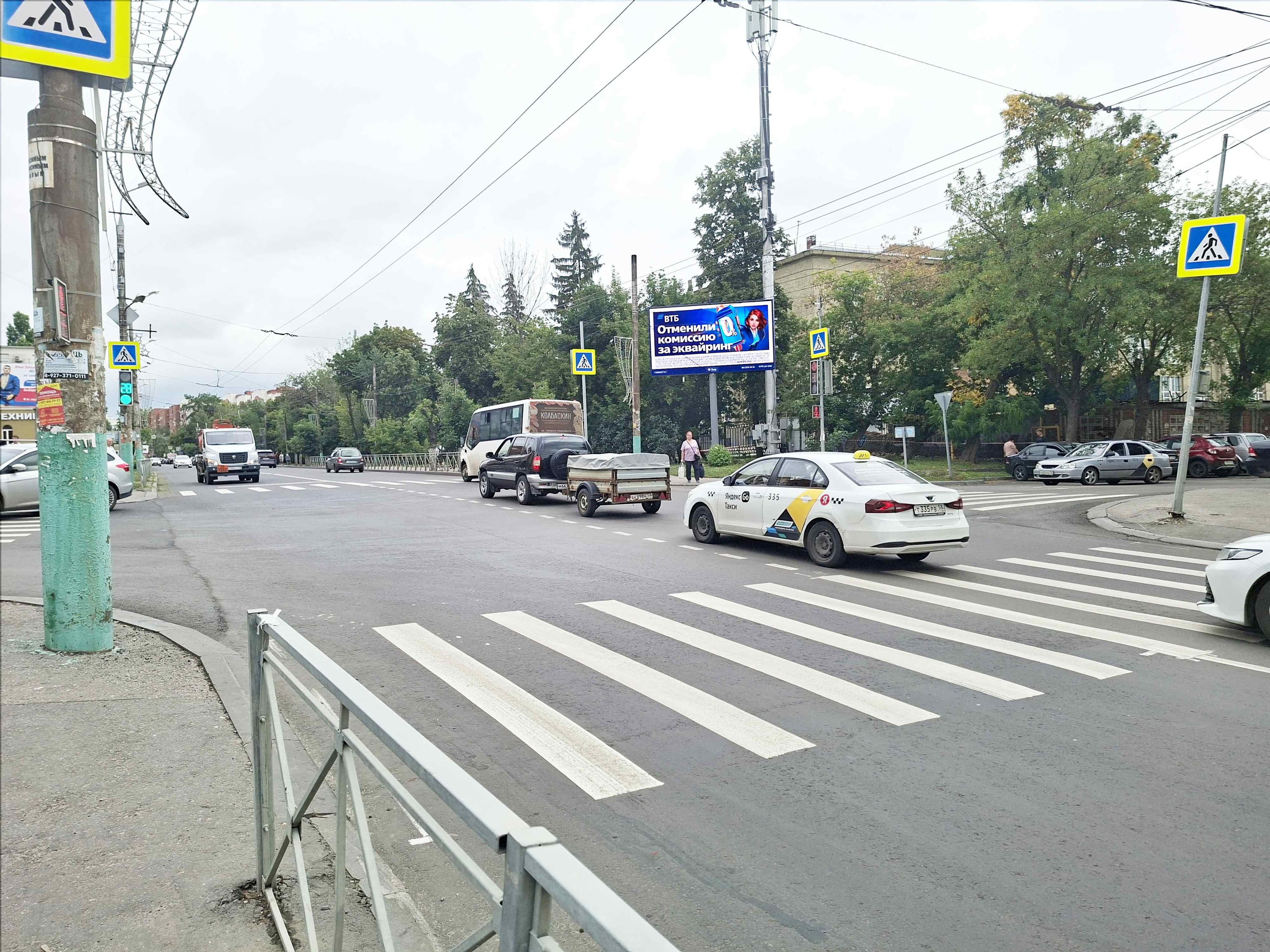 Пенза. Калинина ул.  63/37 напротив, (светофор), сторона А1
