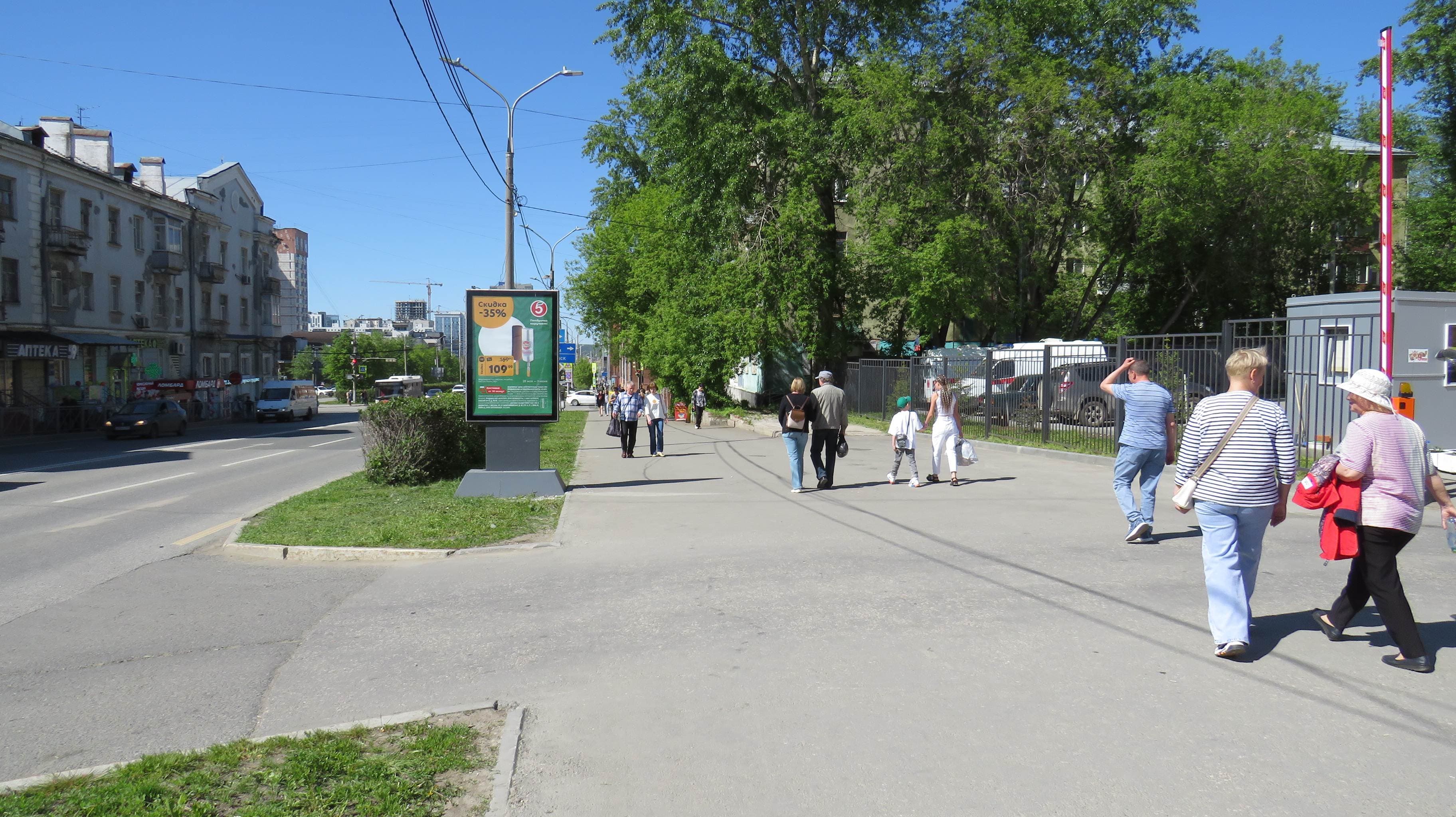 Реклама 1.2x1.8 по адресу Попова ул., 54 (роллер)