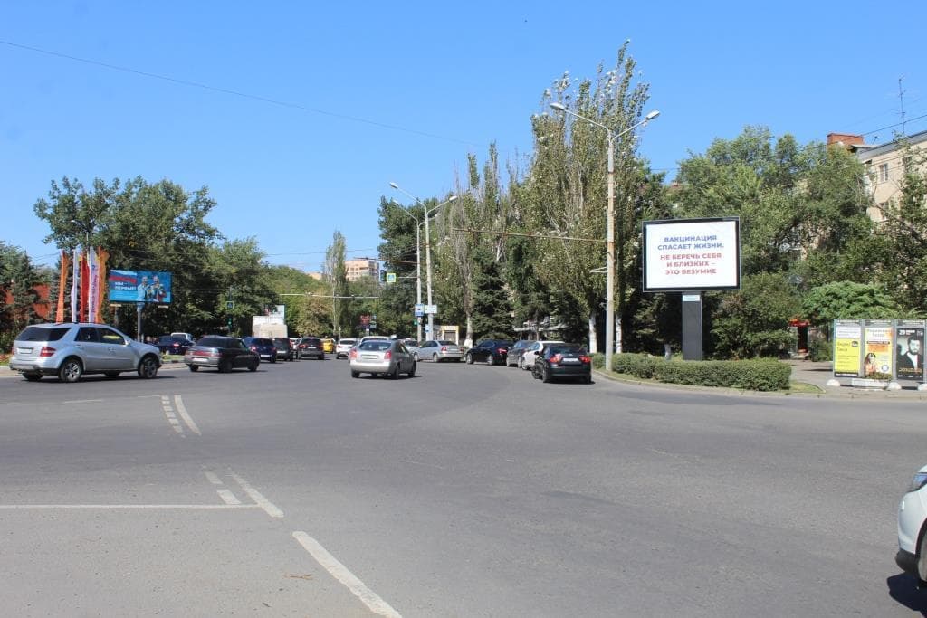 Реклама 2.7x3.7 по адресу Комсомольская площадь - пр. Буденновский, 98А