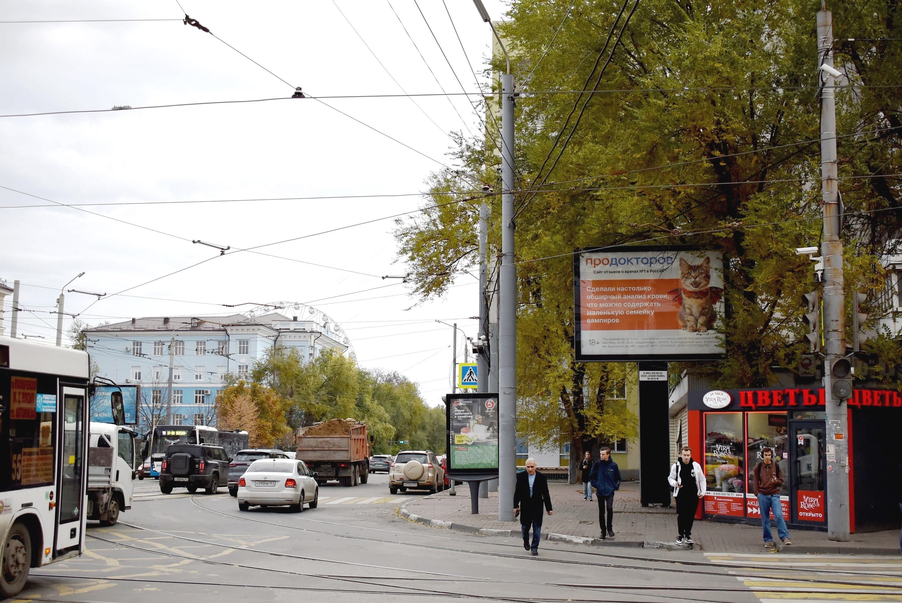 Ростов-на-Дону. Театральный проспект / Максима Горького ул. 260А, сторона А1