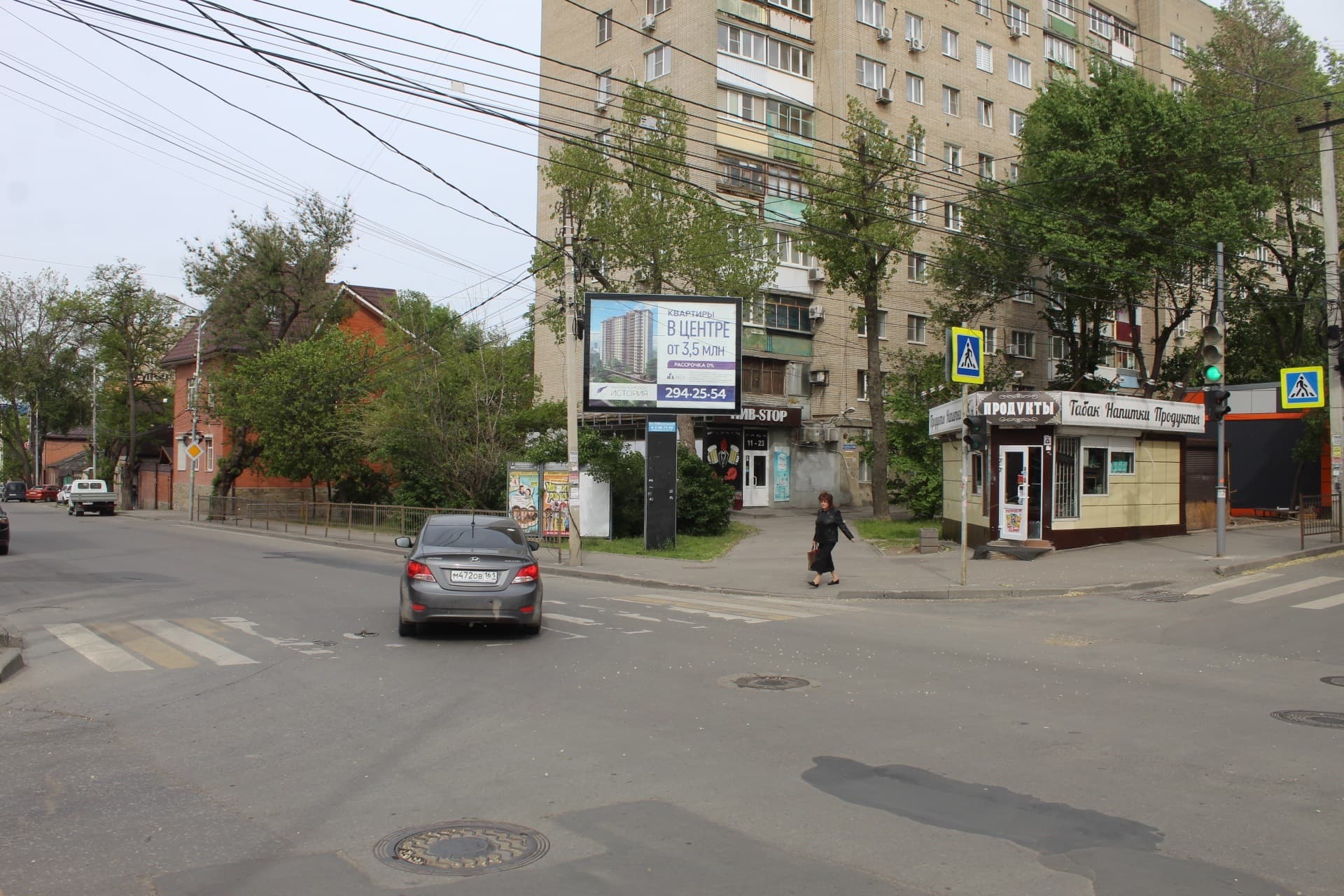 Реклама 2.7x3.7 по адресу Текучева, 107 - пер. Доломановский