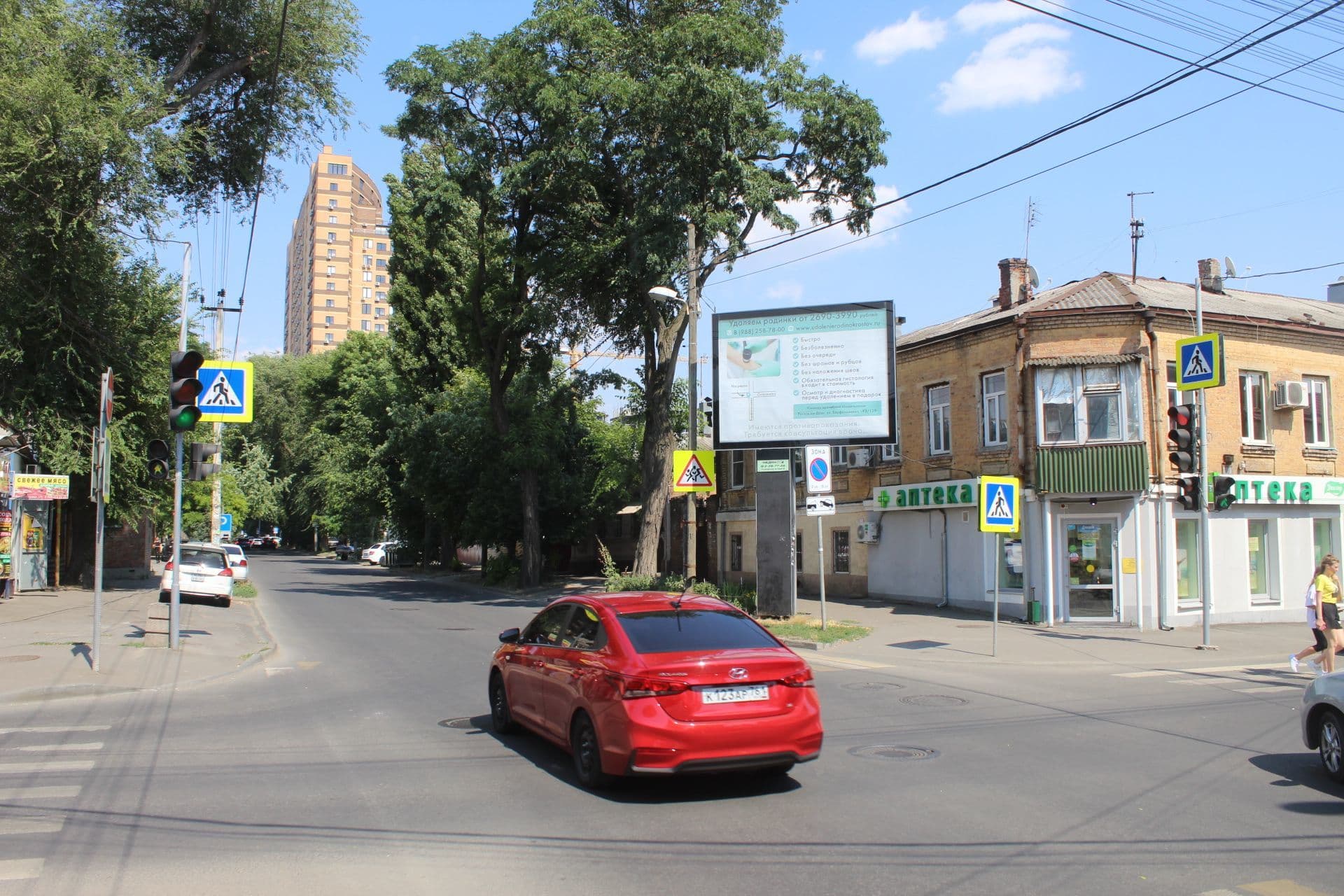 Реклама 2.7x3.7 по адресу Варфоломеева, 168 - пер. Халтуринский