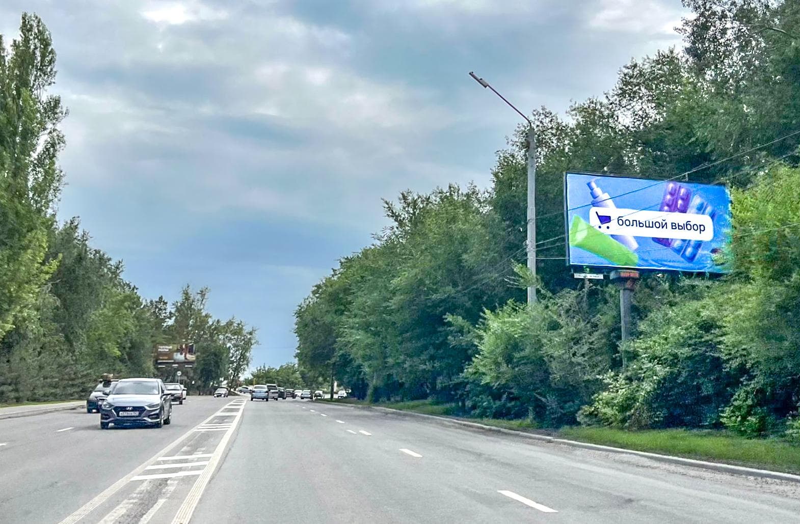 Ростов-на-Дону. 40-летия Победы проспект 117Б (в 120 м от АЗС), сторона А