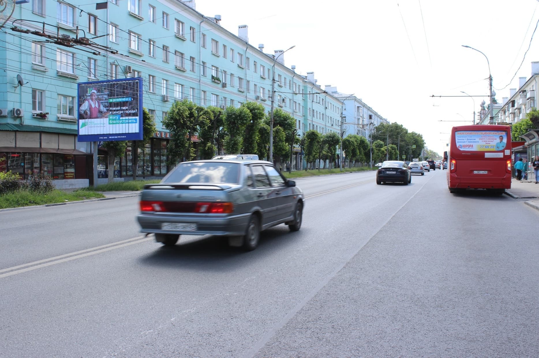 Реклама 2.7x3.7 по адресу Циолковского ул., д. 1/7 (Драматический театр)_призма