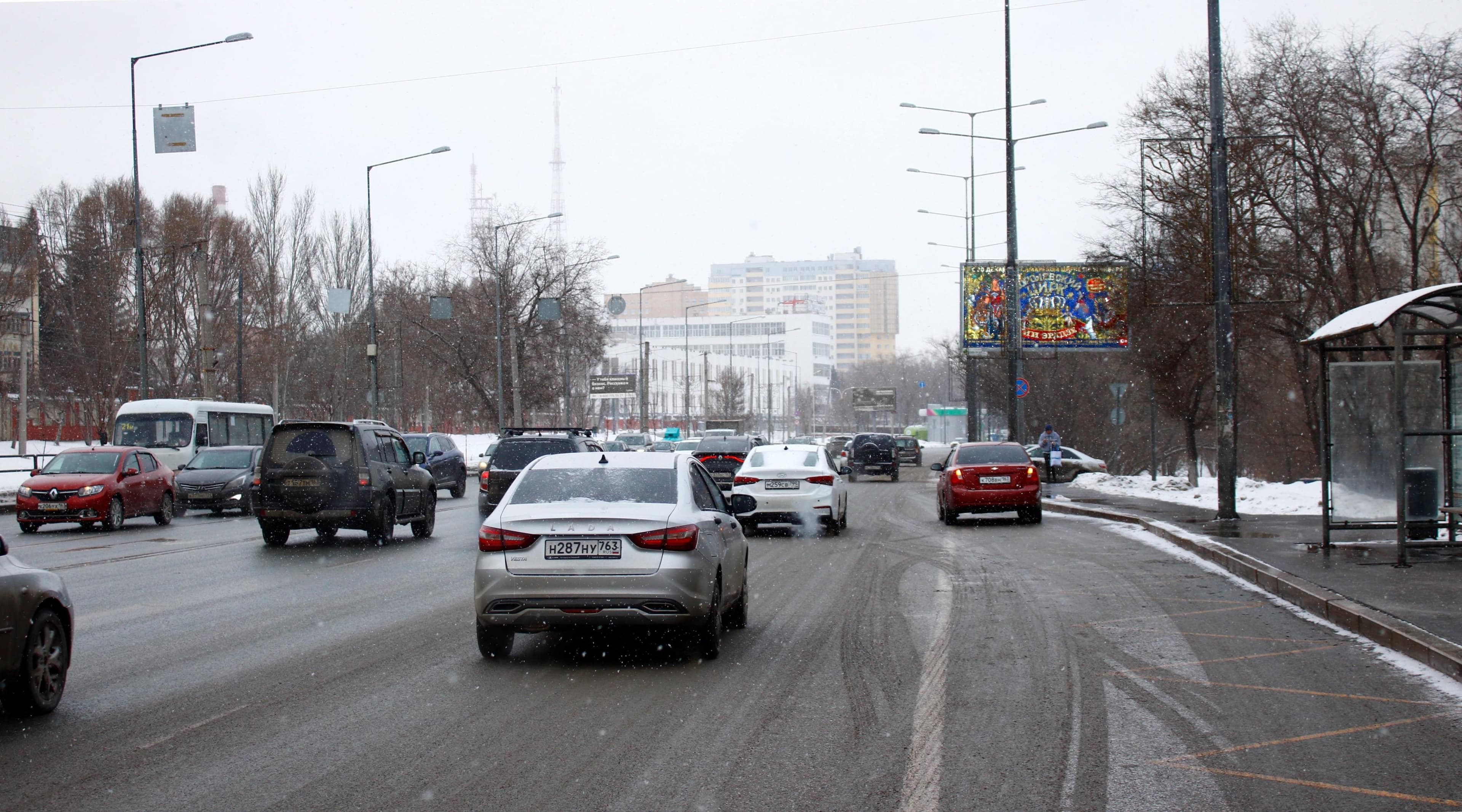 Самара. Ново-Садовая ул. 220А, (светофор), сторона А1