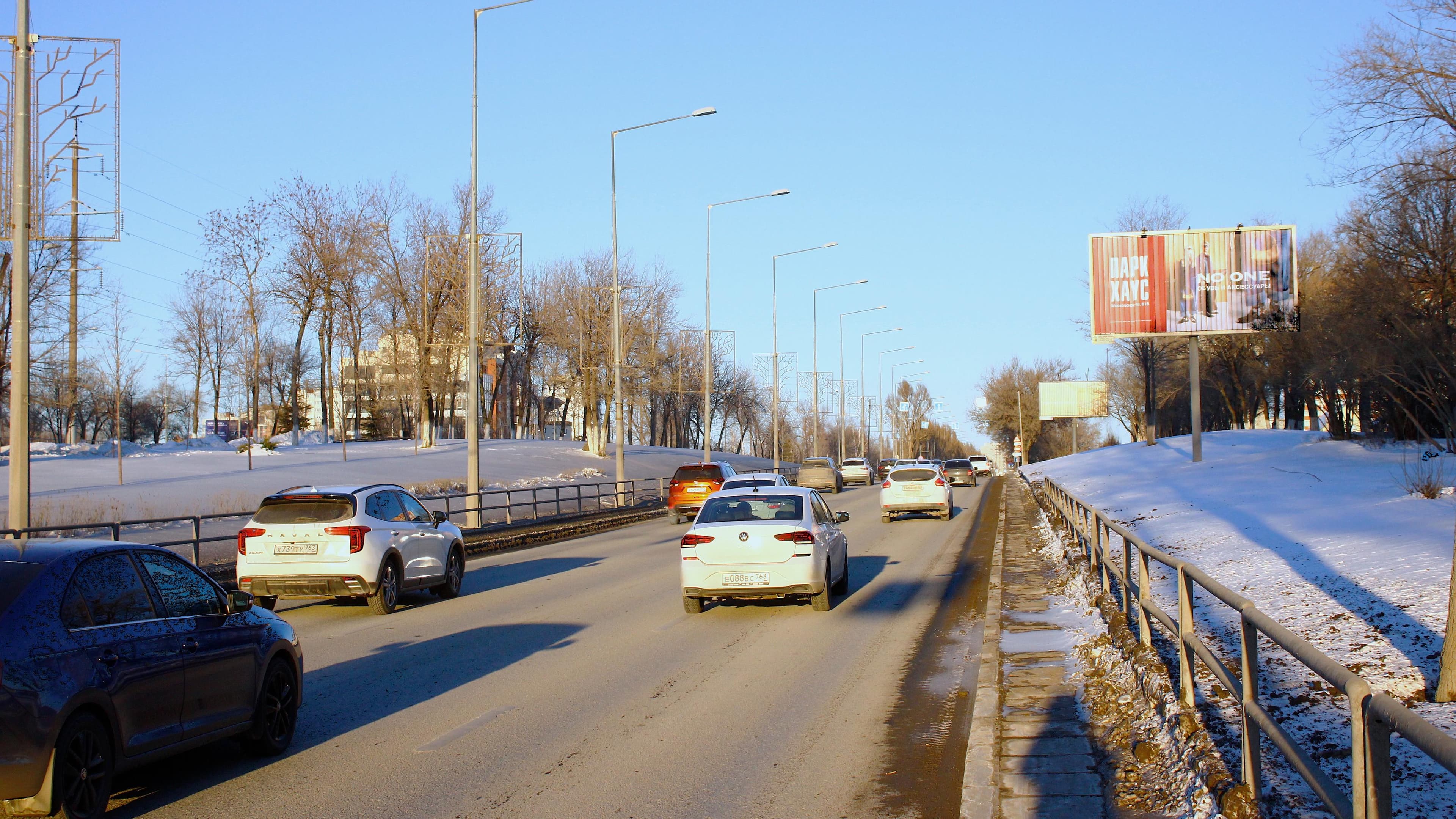Самара. Ново-Садовая ул. 227, р/п, (светофор), сторона А1