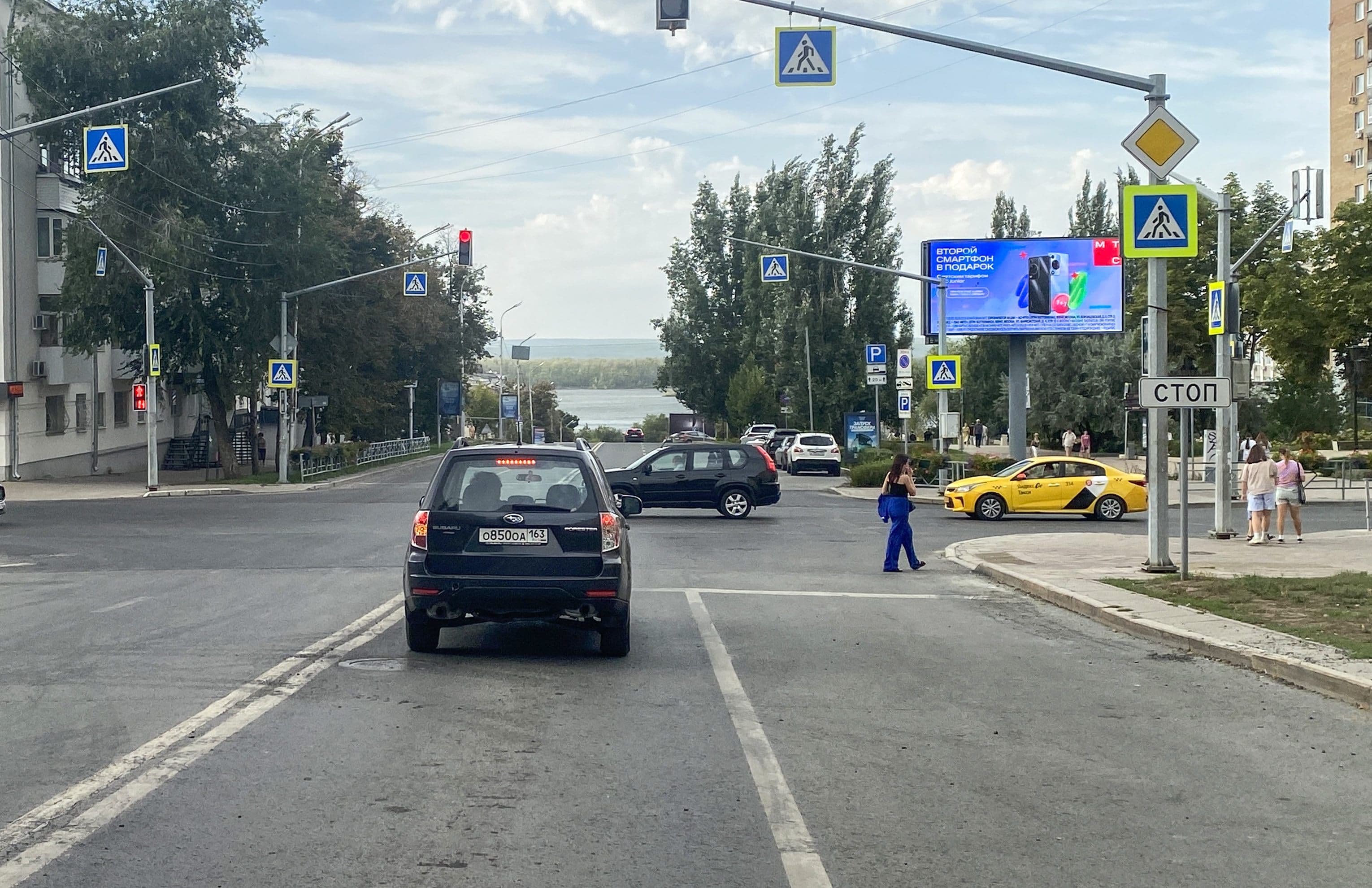 Самара. Полевая ул.   7 напротив, Х с ул. Молодогвардейская, (светофор), сторона А1