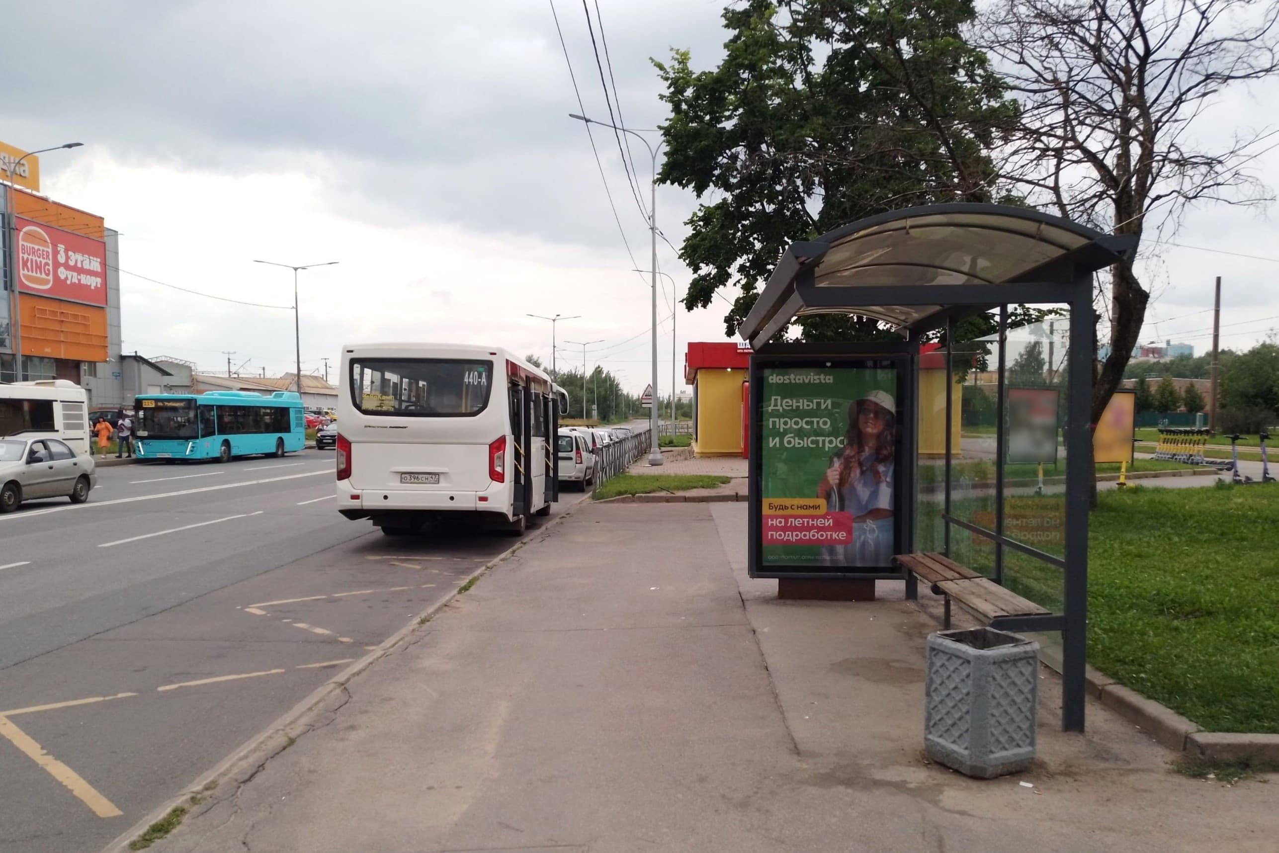 Санкт-Петербург. Тепловозная ул. 31, напротив, уст.2 / ст.м. "Рыбацкое", сторона А