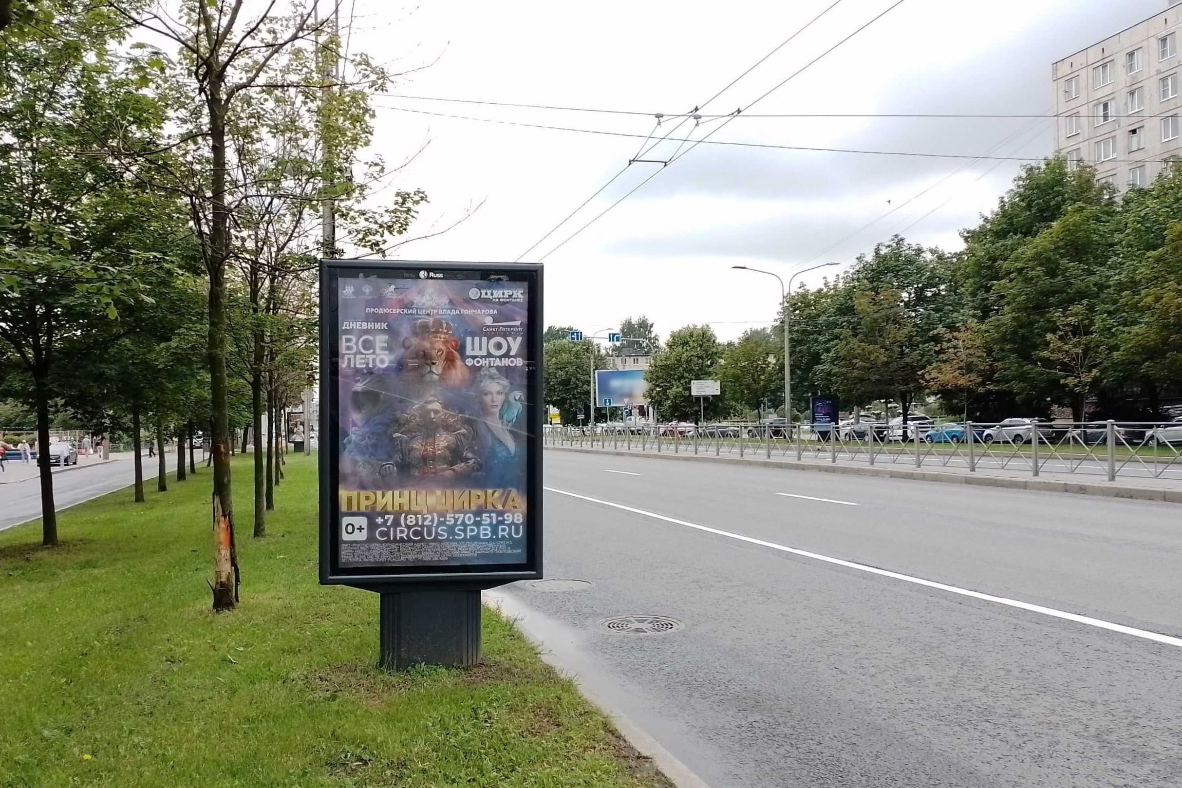 Реклама 1.2x1.8 по адресу Заневский пр. 37