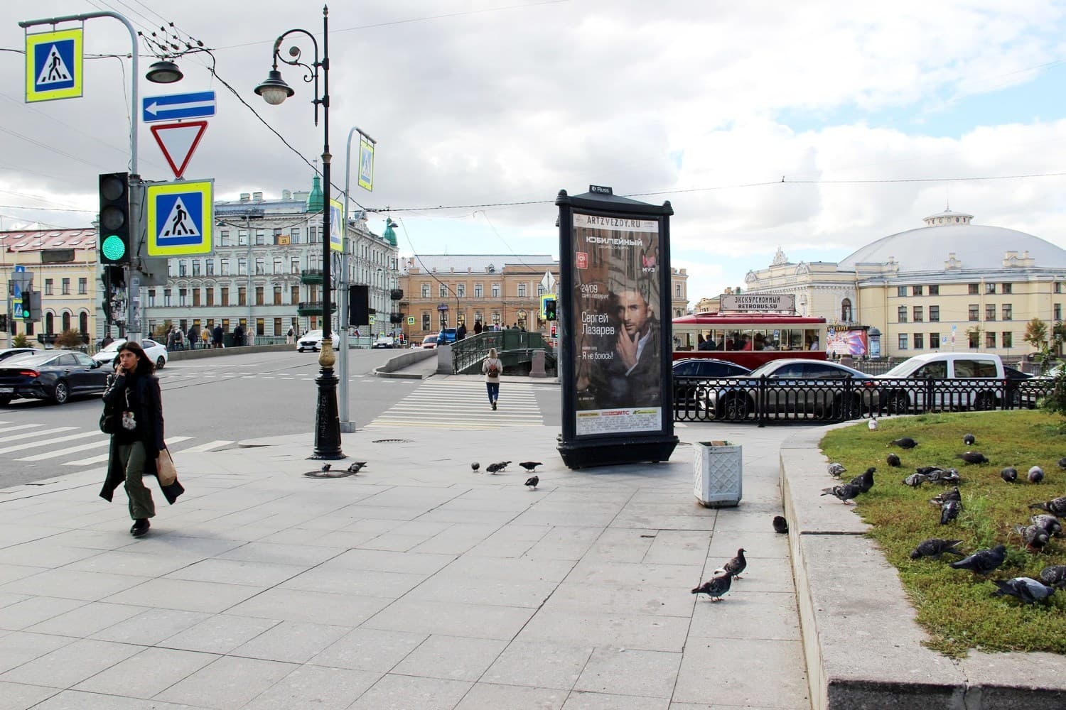 Реклама 1.4x3 по адресу Фонтанки реки наб. 30 / Белинского ул. 2