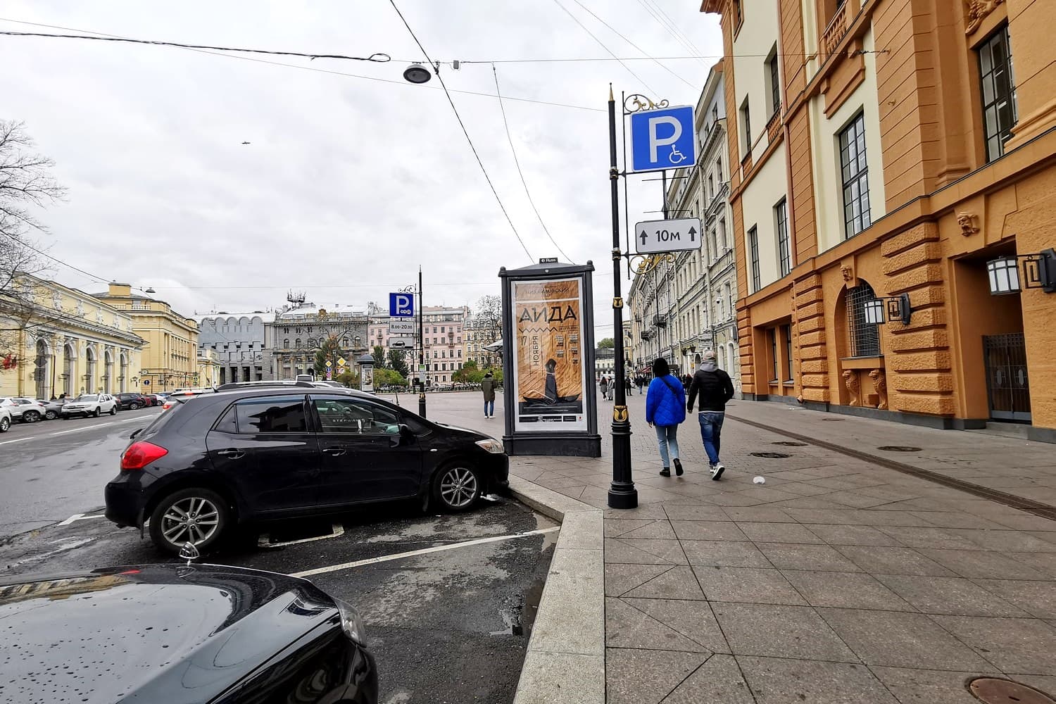 Санкт-Петербург. Манежная площадь, Х с ул. Итальянская 27, сторона А