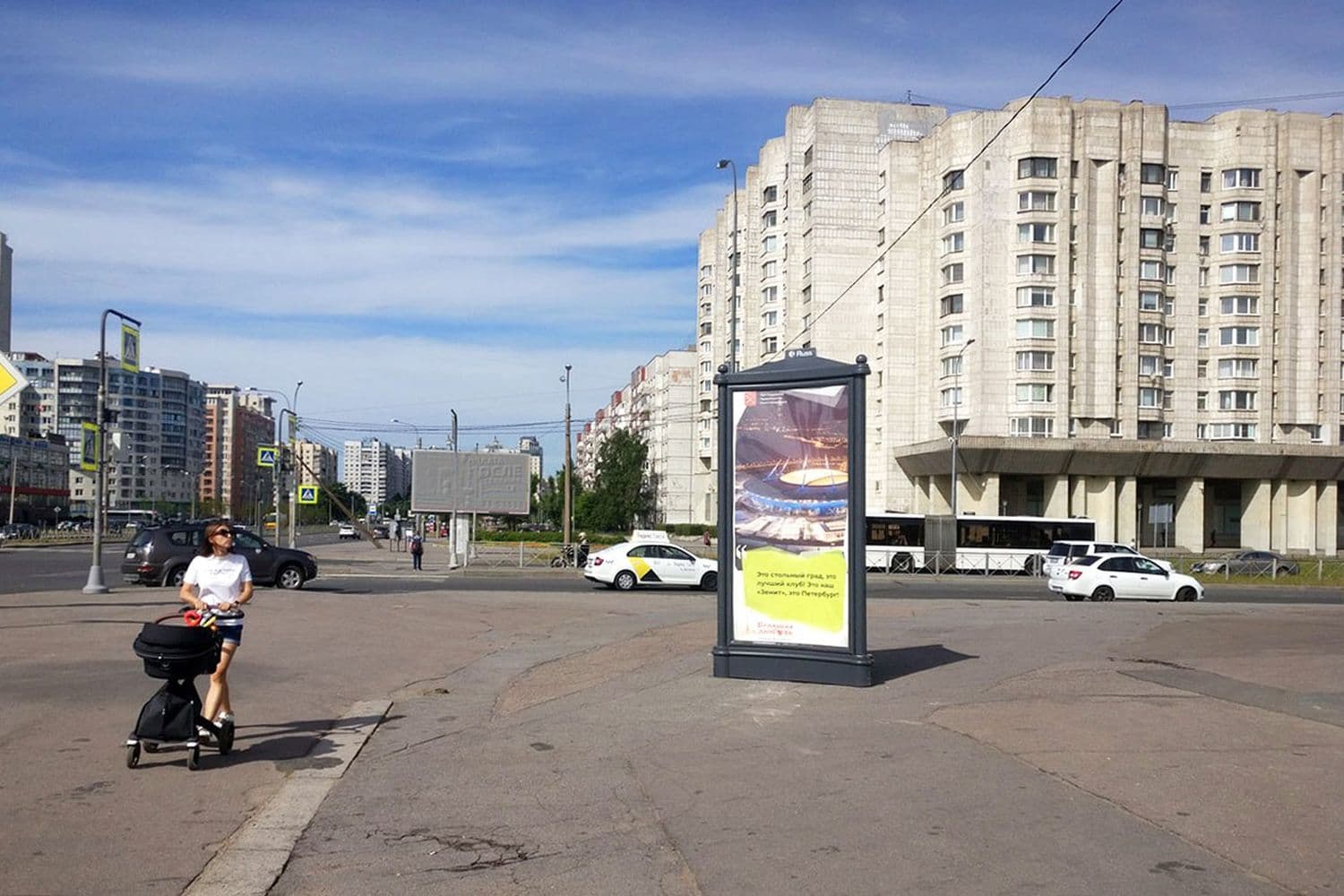Санкт-Петербург. Новосмоленская наб. 1, напротив / Кораблестроителей ул., сторона А