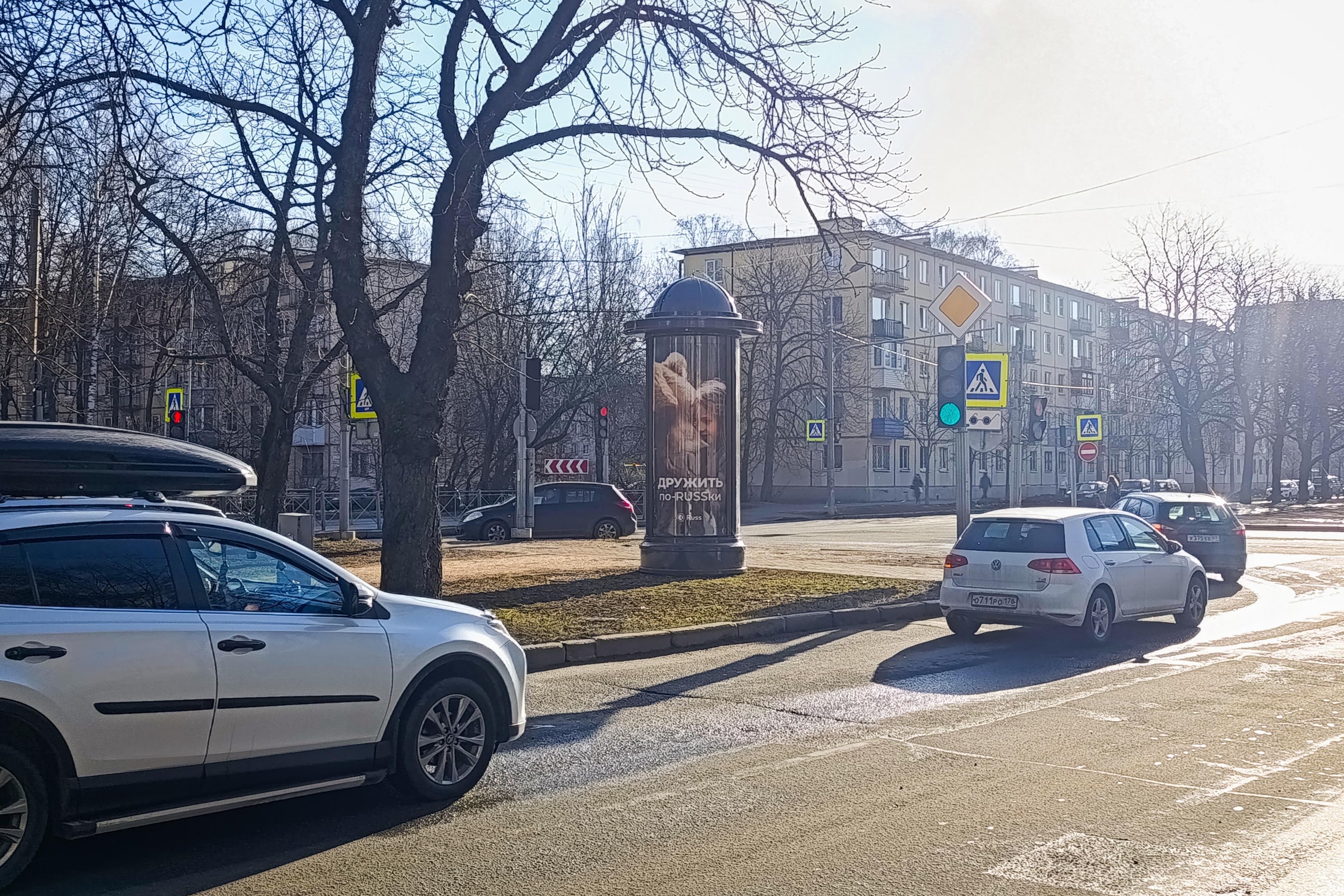 Санкт-Петербург. Шаумяна проспект  57, Х с ул. Таллинская, (светофор), сторона А