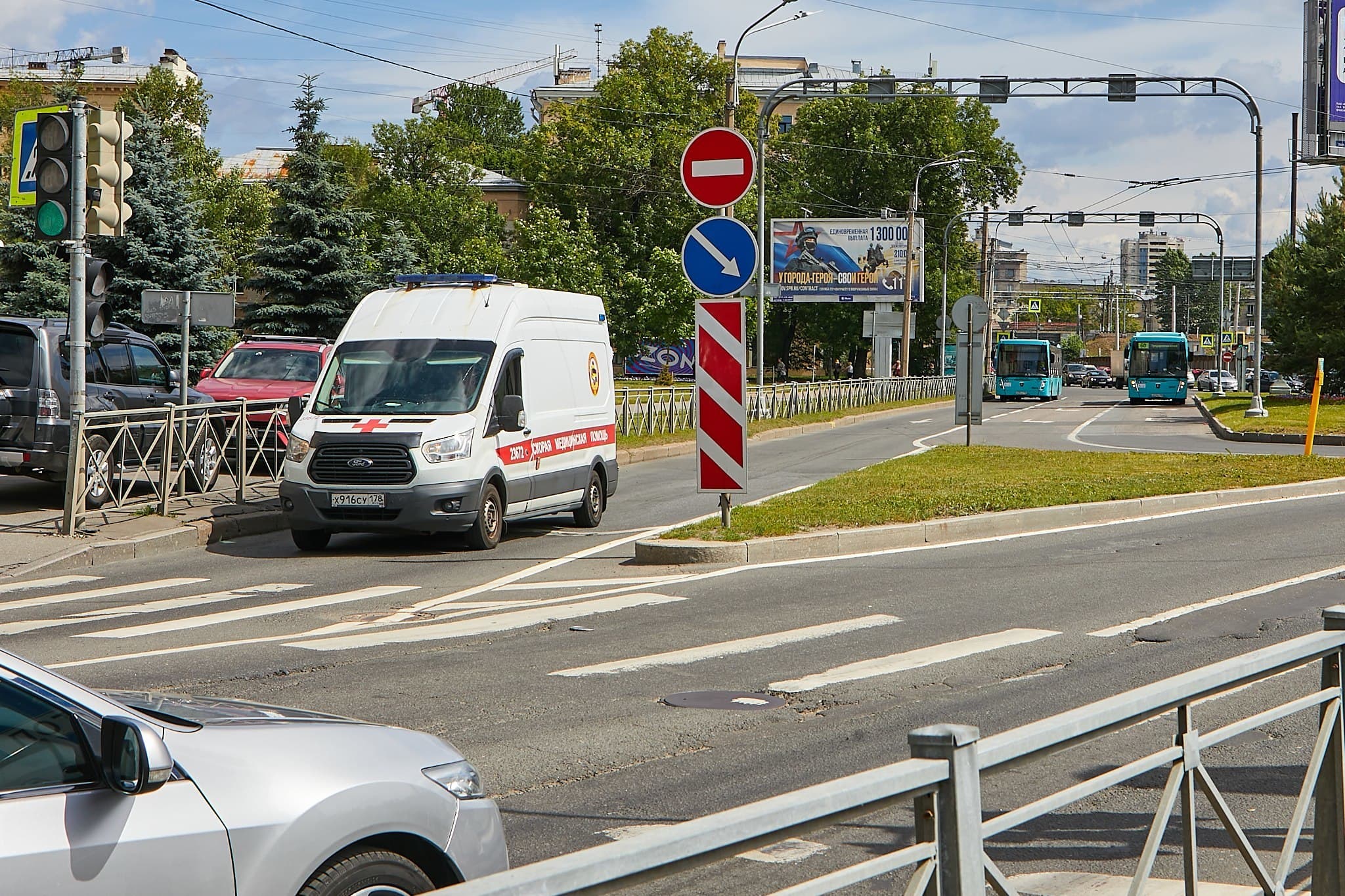 Санкт-Петербург. Академика Климова пл./ Б. Сампсониевский пр., д. 80, сторона Б
