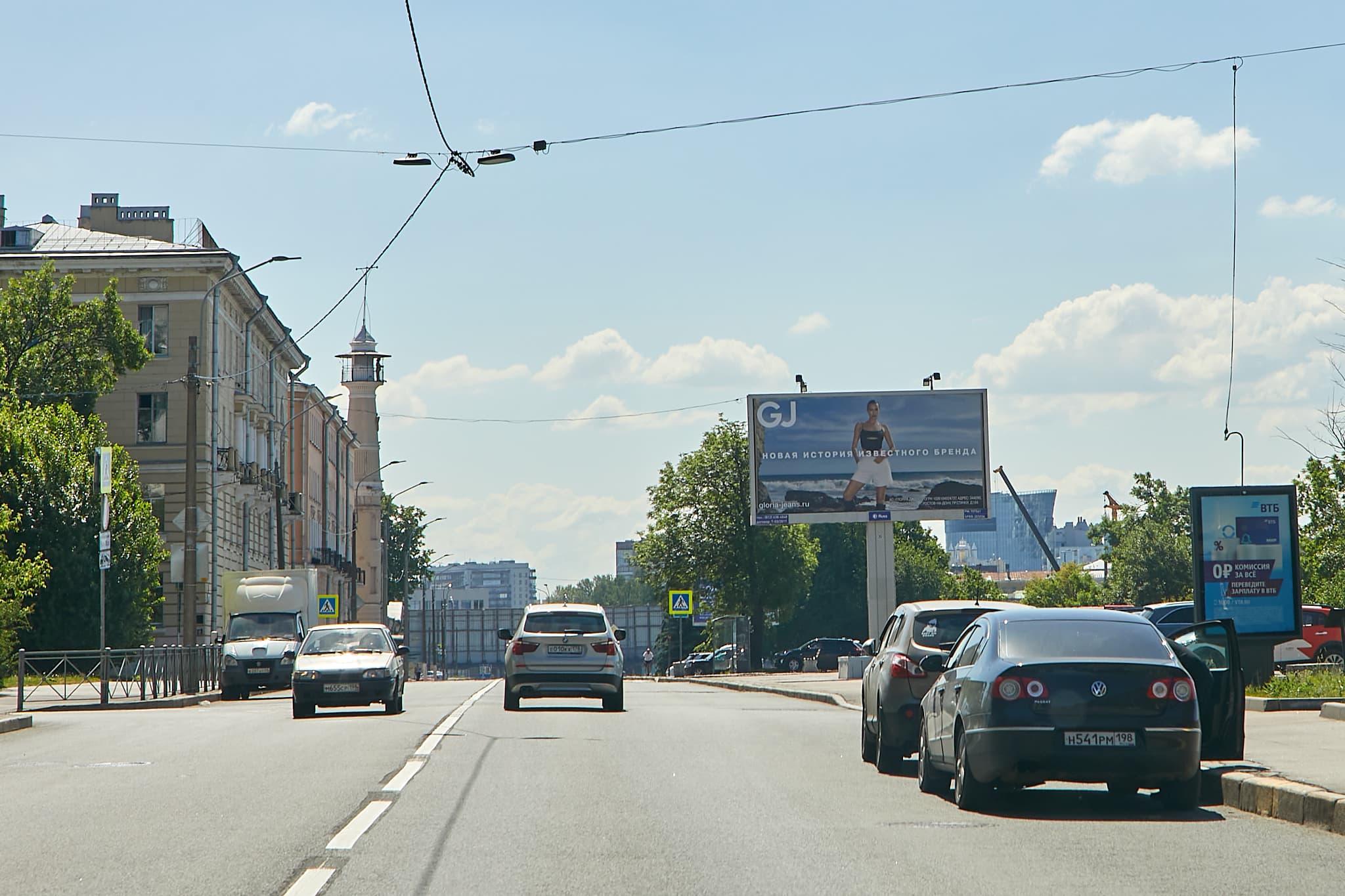 Санкт-Петербург. Большеохтинский проспект   9 напротив, сторона А