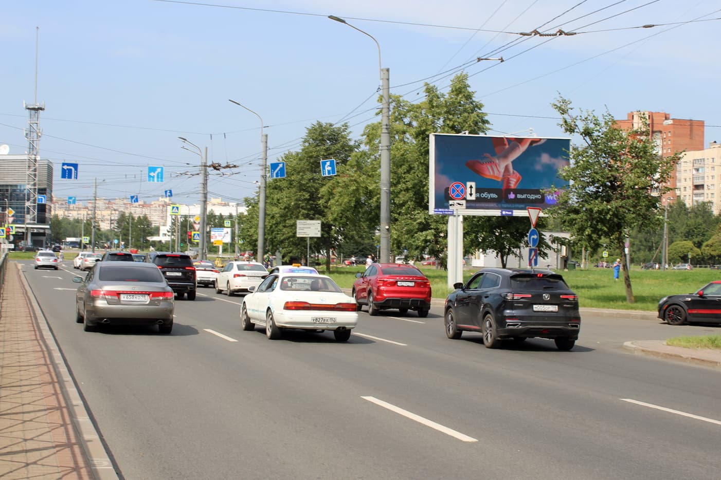 Санкт-Петербург. Большевиков проспект   2, Х с ул. Коллонтай, (светофор), сторона А1