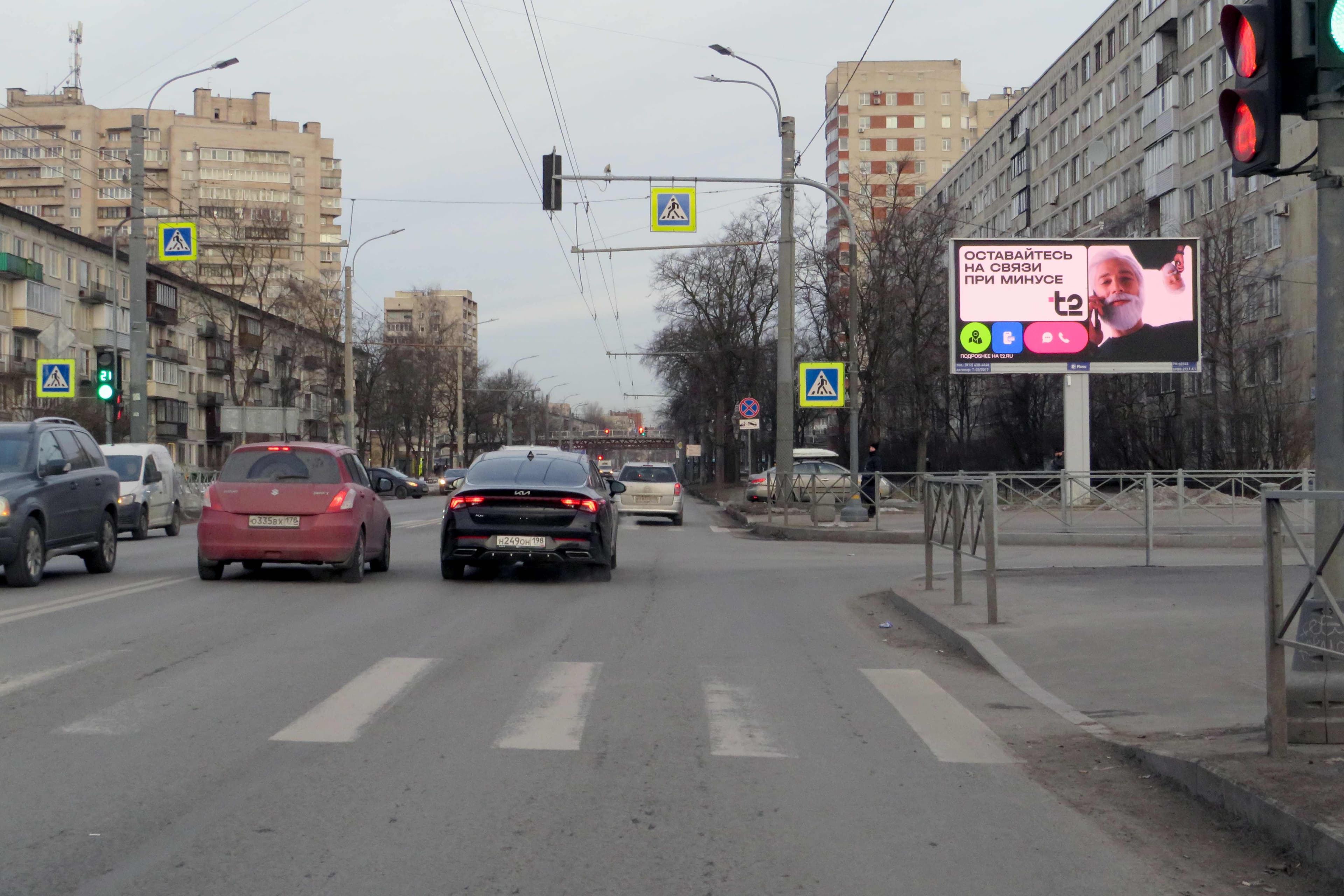 Санкт-Петербург. Будапештская ул. 50 / Альпийский пер. 26 (в центр), сторона А1