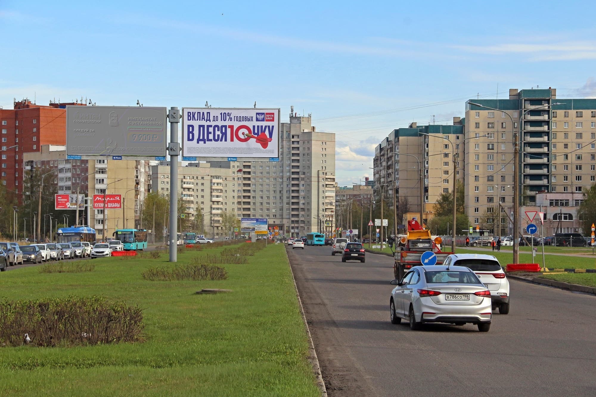 Санкт-Петербург. Королева пр. 40 / Ольховая ул. (правый в центр), сторона А2