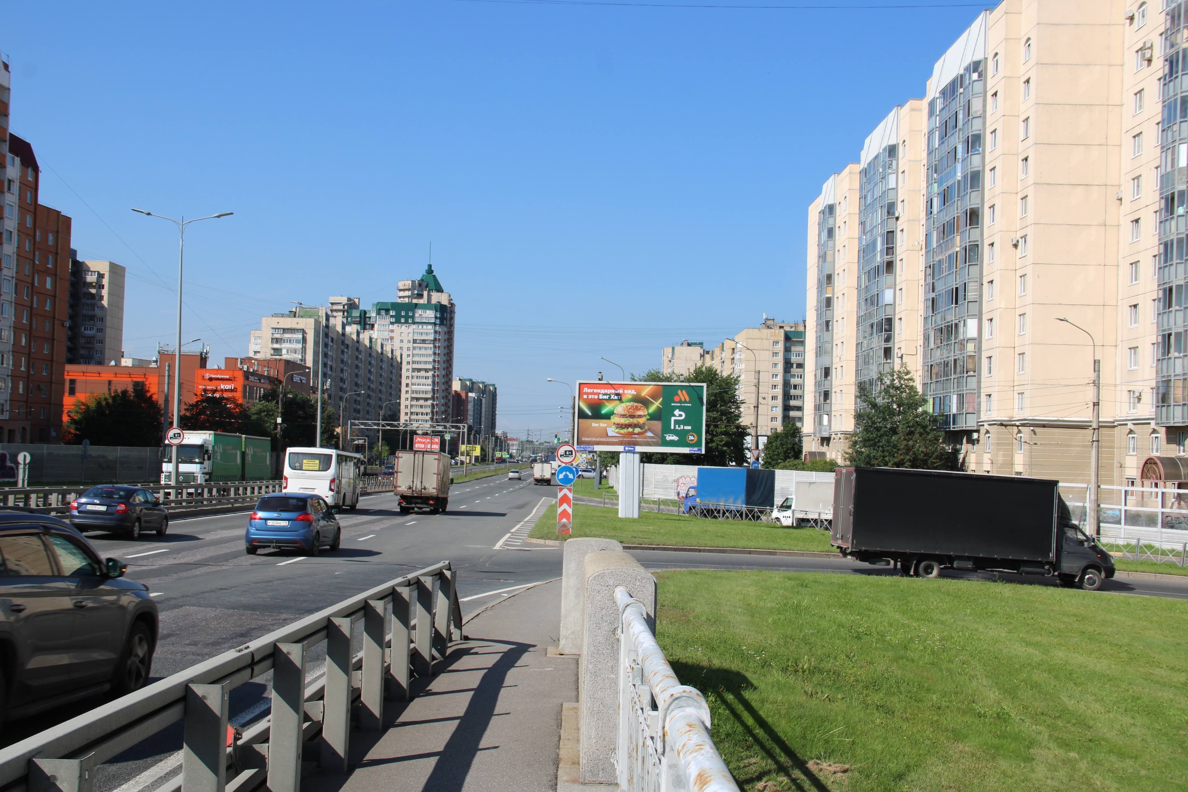 Санкт-Петербург. Косыгина пр. 32 к. 1 / Белорусская ул., сторона А1