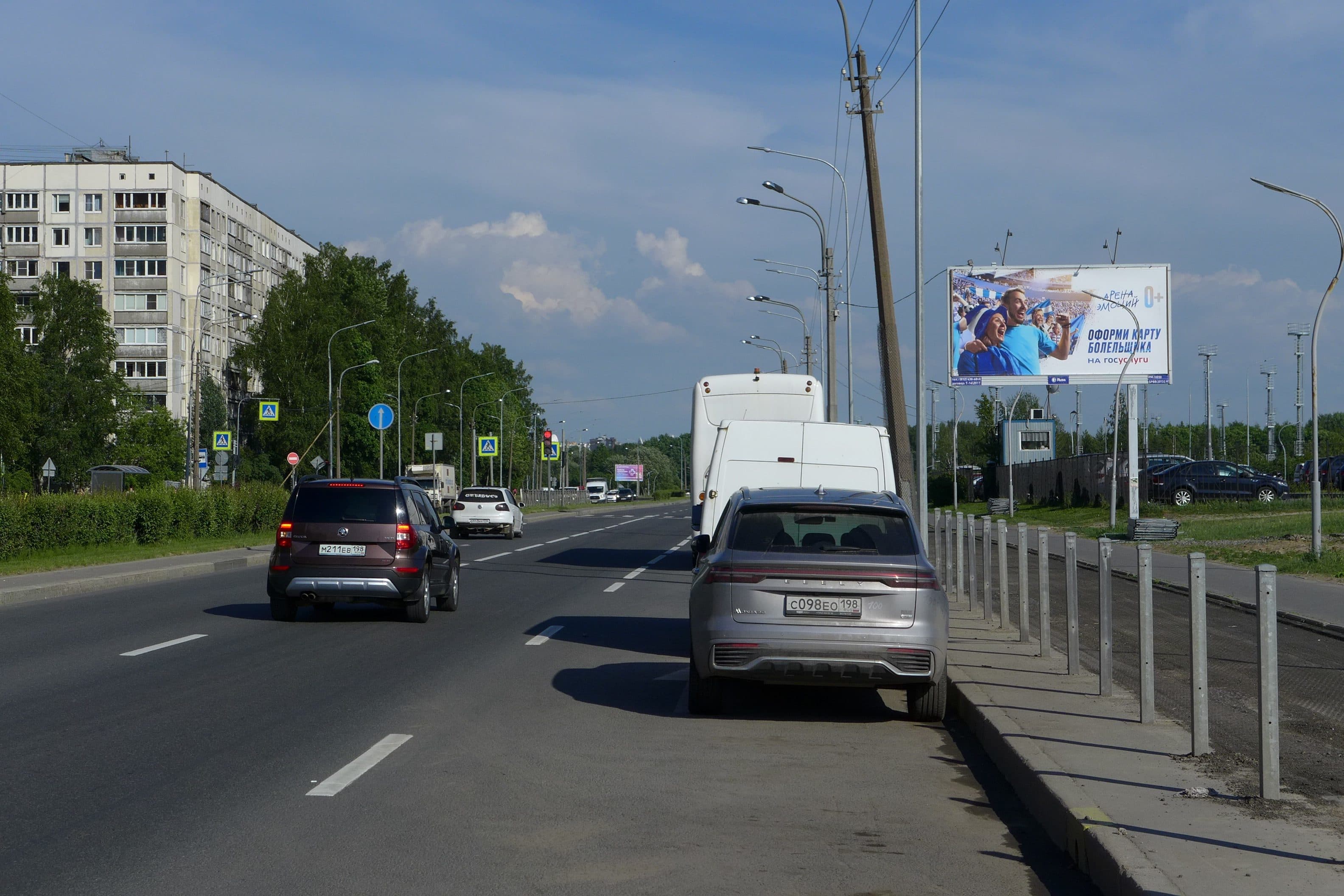 Санкт-Петербург. Луначарского пр., 108, к. 1 / напротив, сторона А1