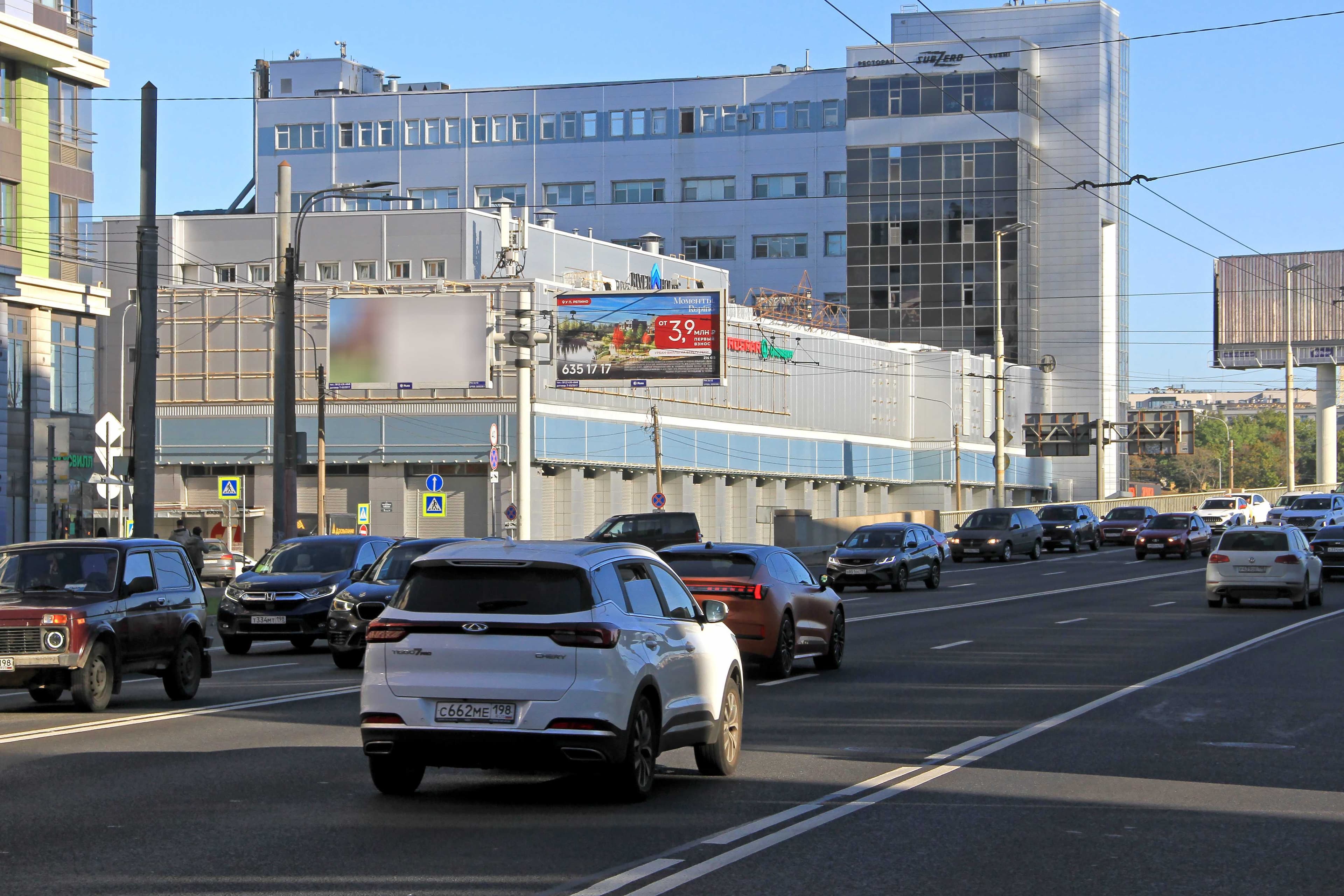 Санкт-Петербург. Медиков пр./Кантемировский мост (съезд), правый, сторона Б2