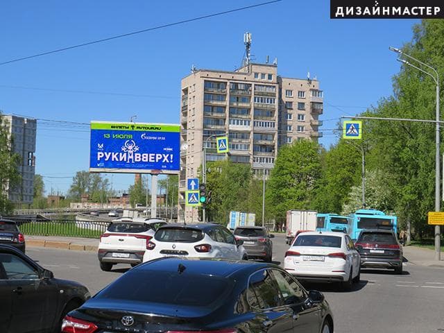 Санкт-Петербург. Набережная Чёрной речки, 57 (напротив), Ланской мост, сторона А1