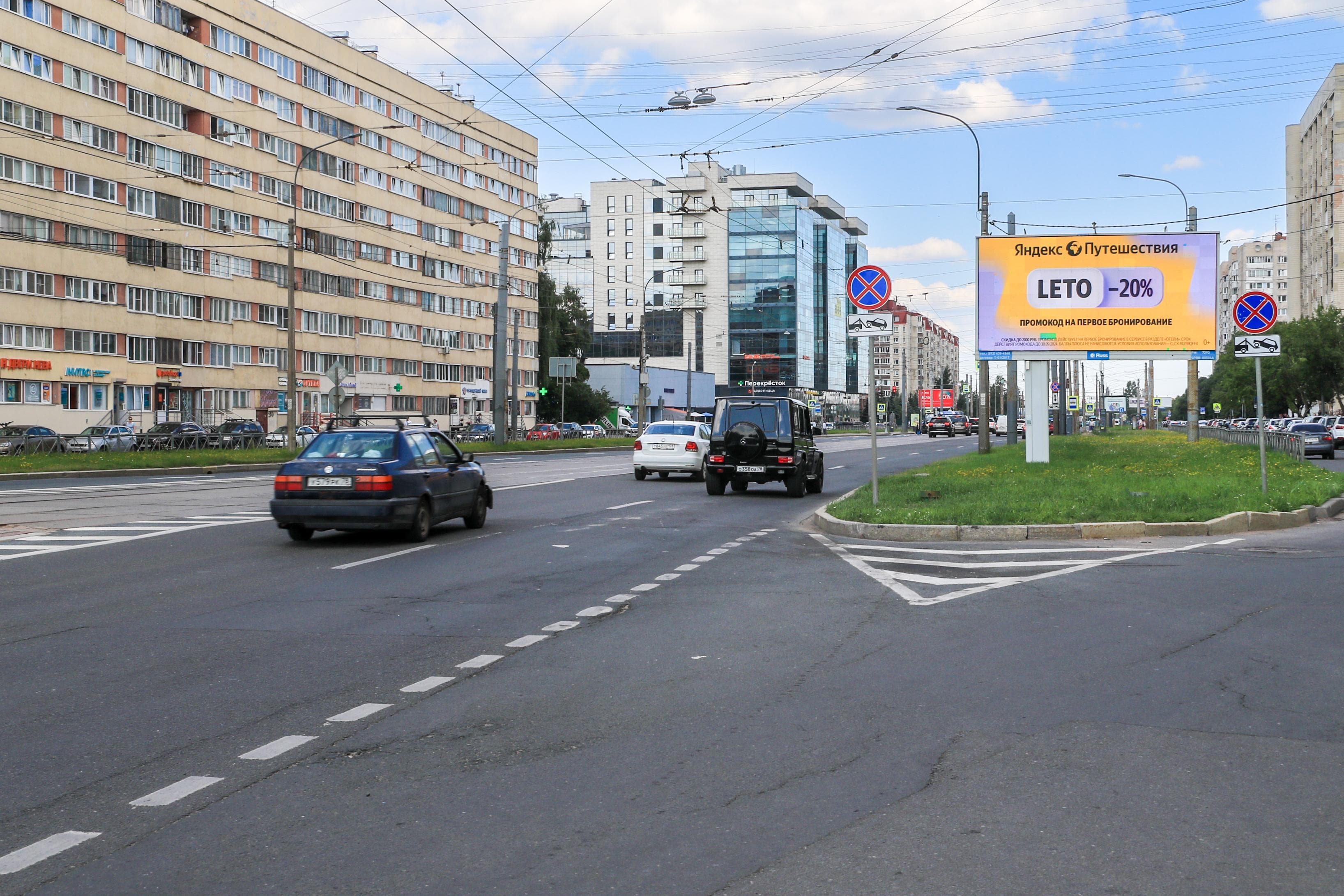 Санкт-Петербург. Наличная ул.  49, (м. "Приморская"), сторона А1