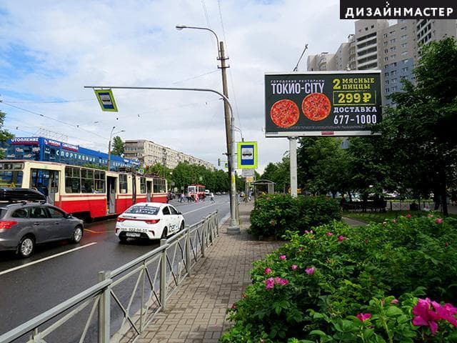 Санкт-Петербург. Науки пр. 17 к.1 (гипермаркет "О`Кей"), сторона А1