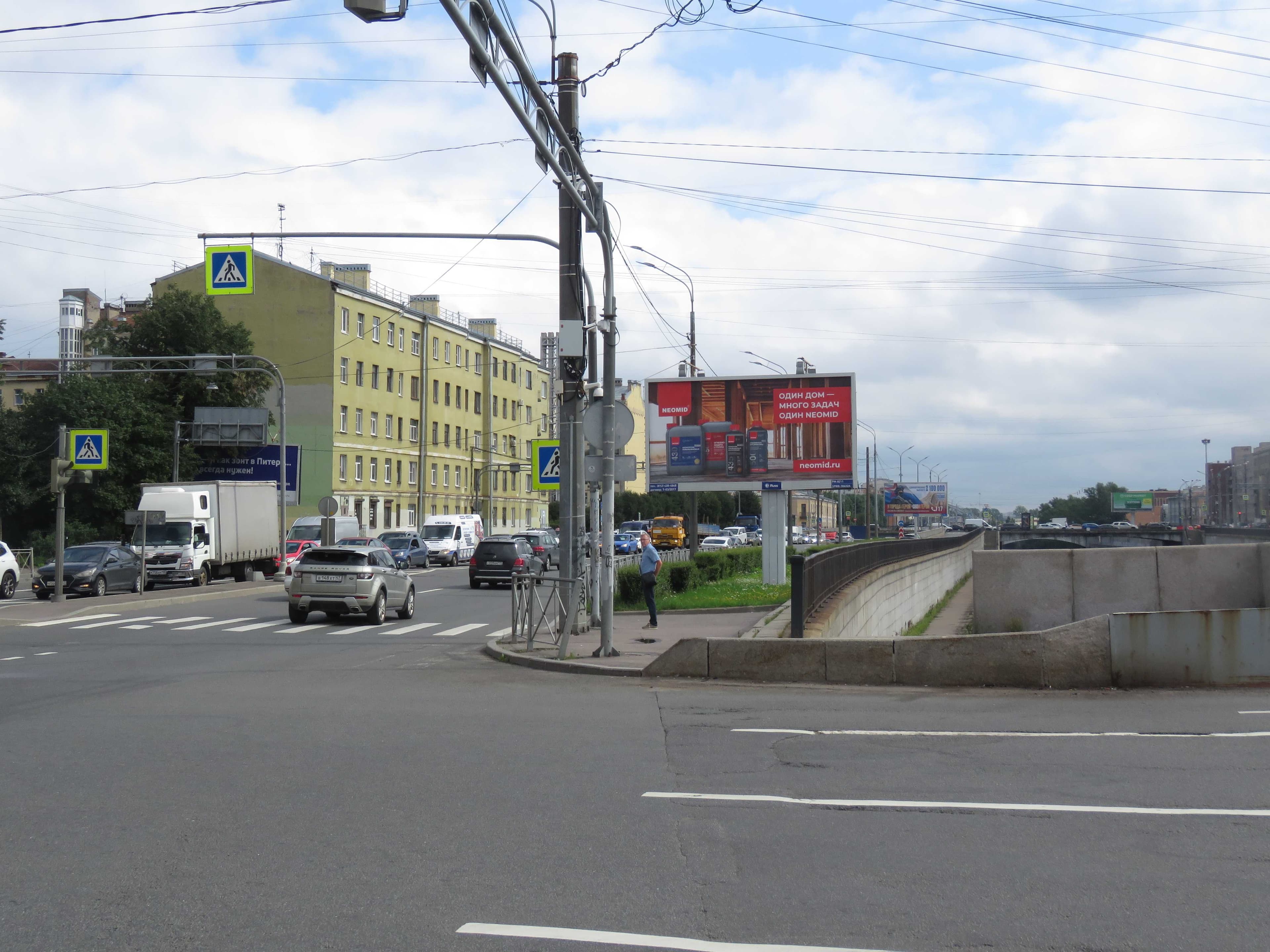 Санкт-Петербург. Обводного канала наб., д. 87 / Боровая ул., сторона А