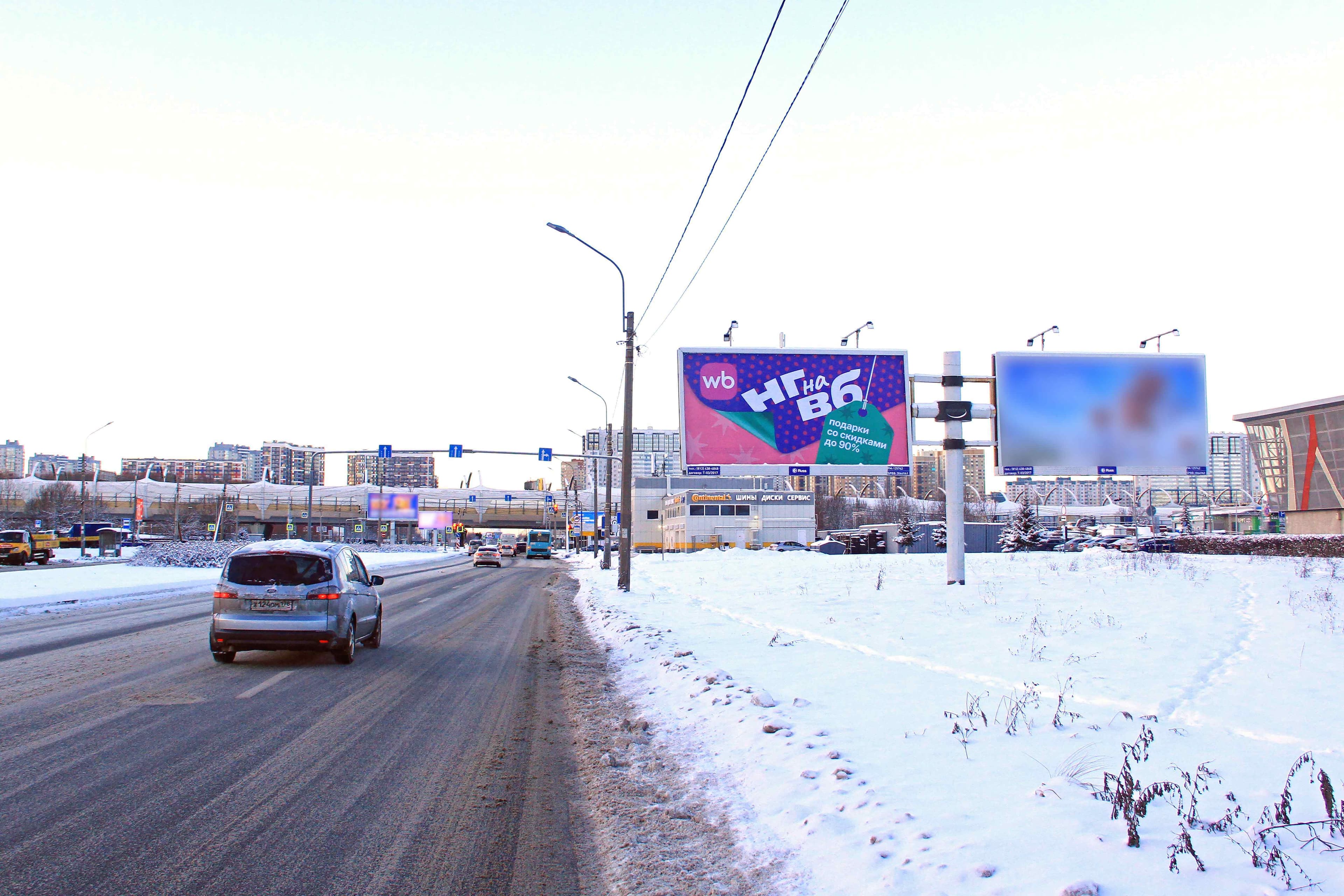 Санкт-Петербург. Оптиков ул. / Планерная ул., лев к План., сторона А1