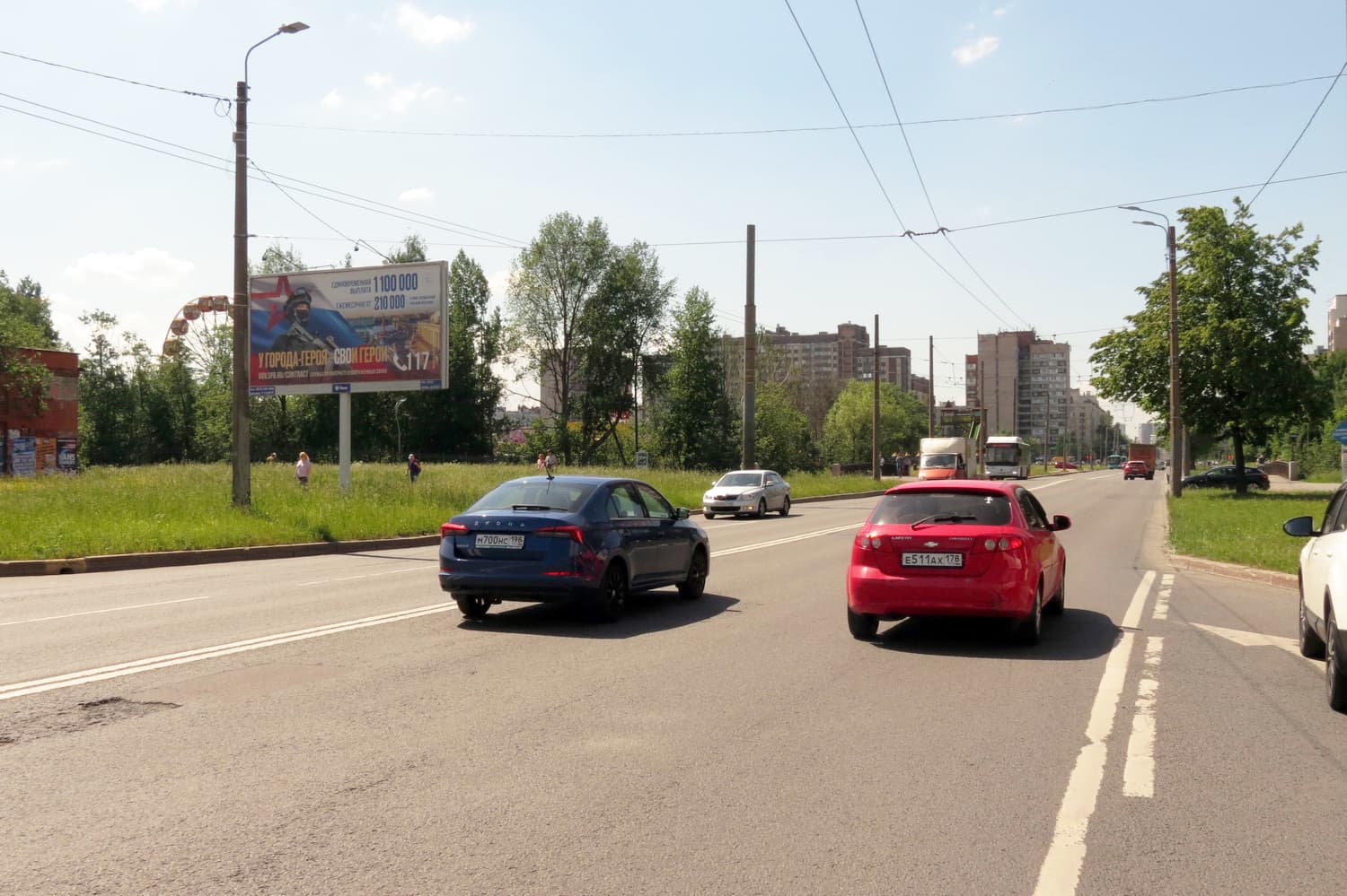 Санкт-Петербург. Подвойского ул., 30, напротив, сторона Б1