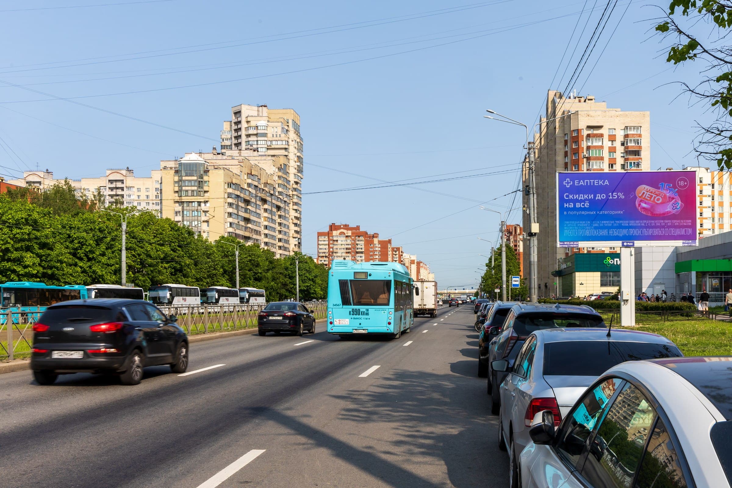 Санкт-Петербург. Савушкина ул. 136к2, (м. "Беговая"), сторона А1